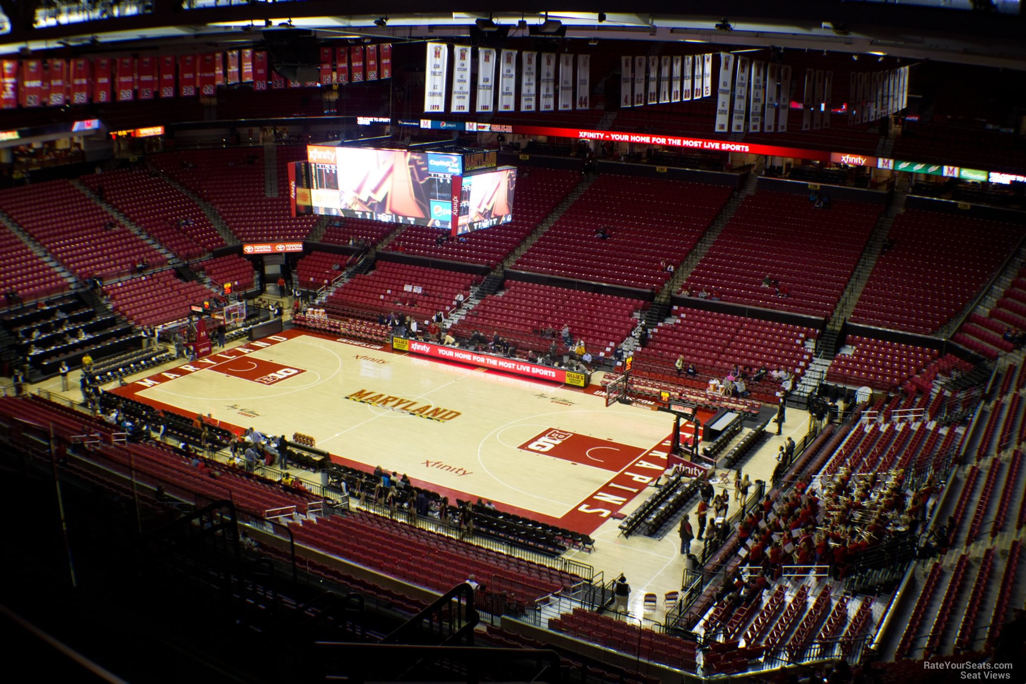 section 217, row 11 seat view  - xfinity center (maryland)