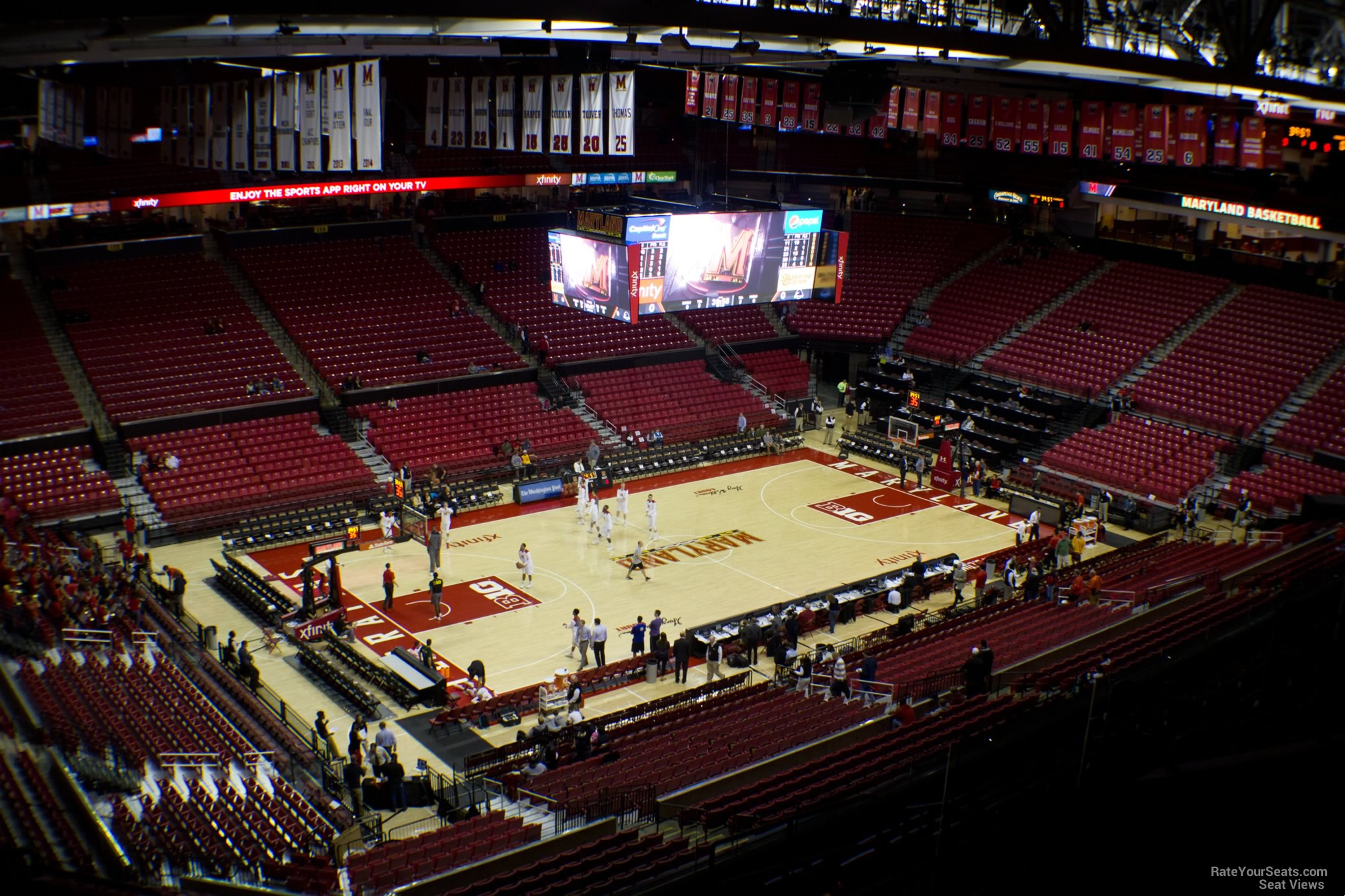 section 224, row 11 seat view  - xfinity center (maryland)