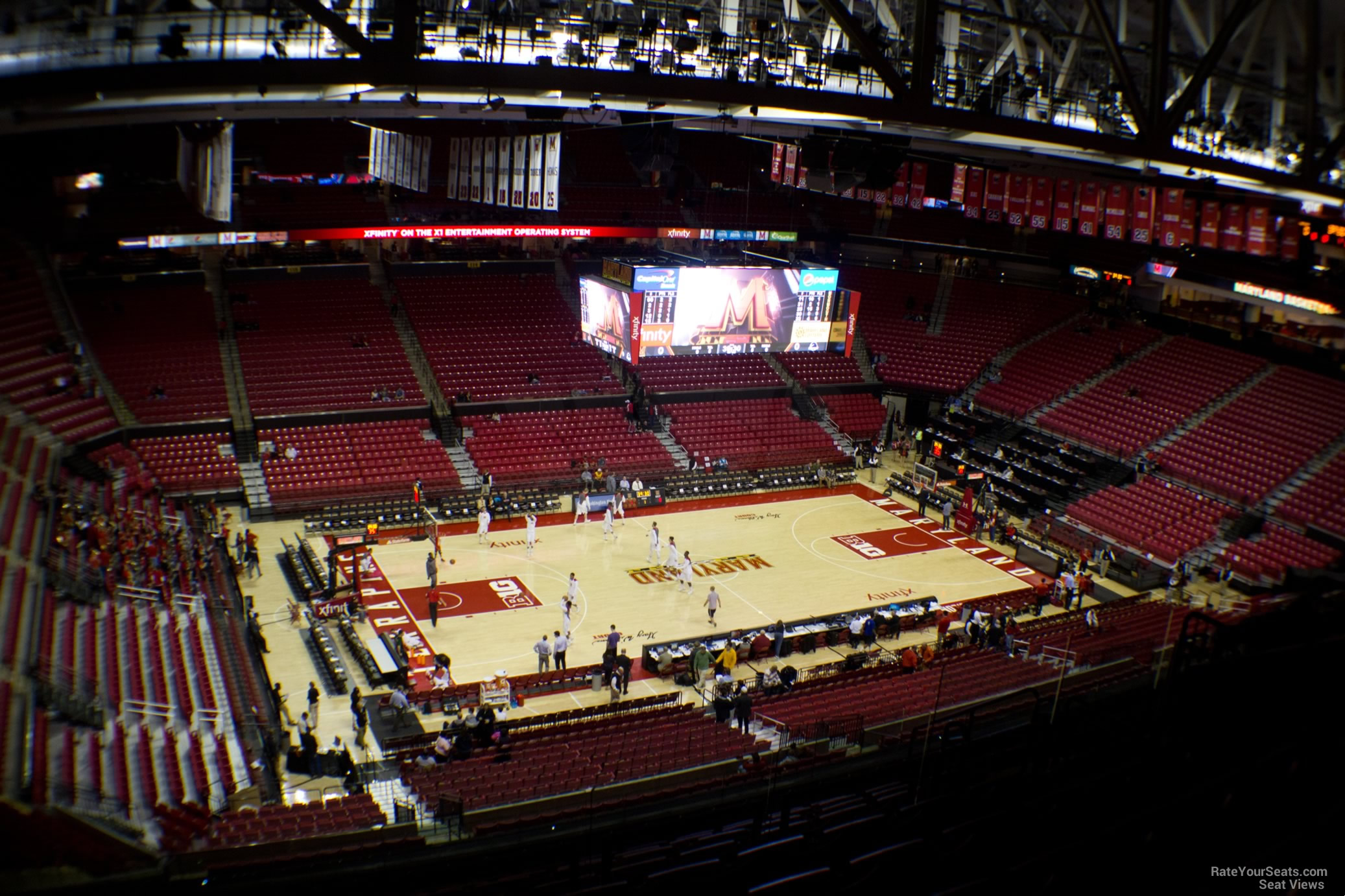 section 225, row 11 seat view  - xfinity center (maryland)