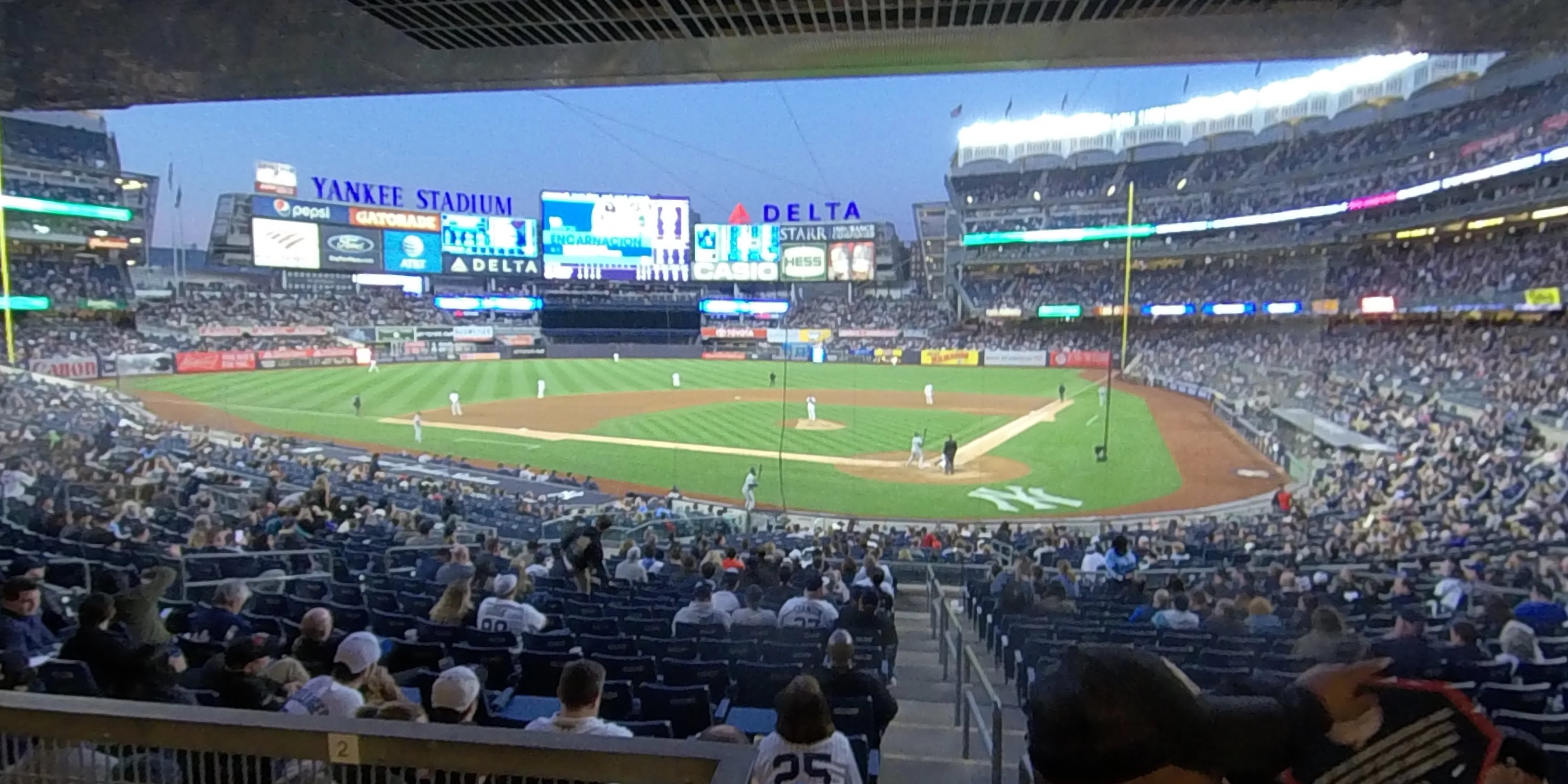 section 121a panoramic seat view  for baseball - yankee stadium