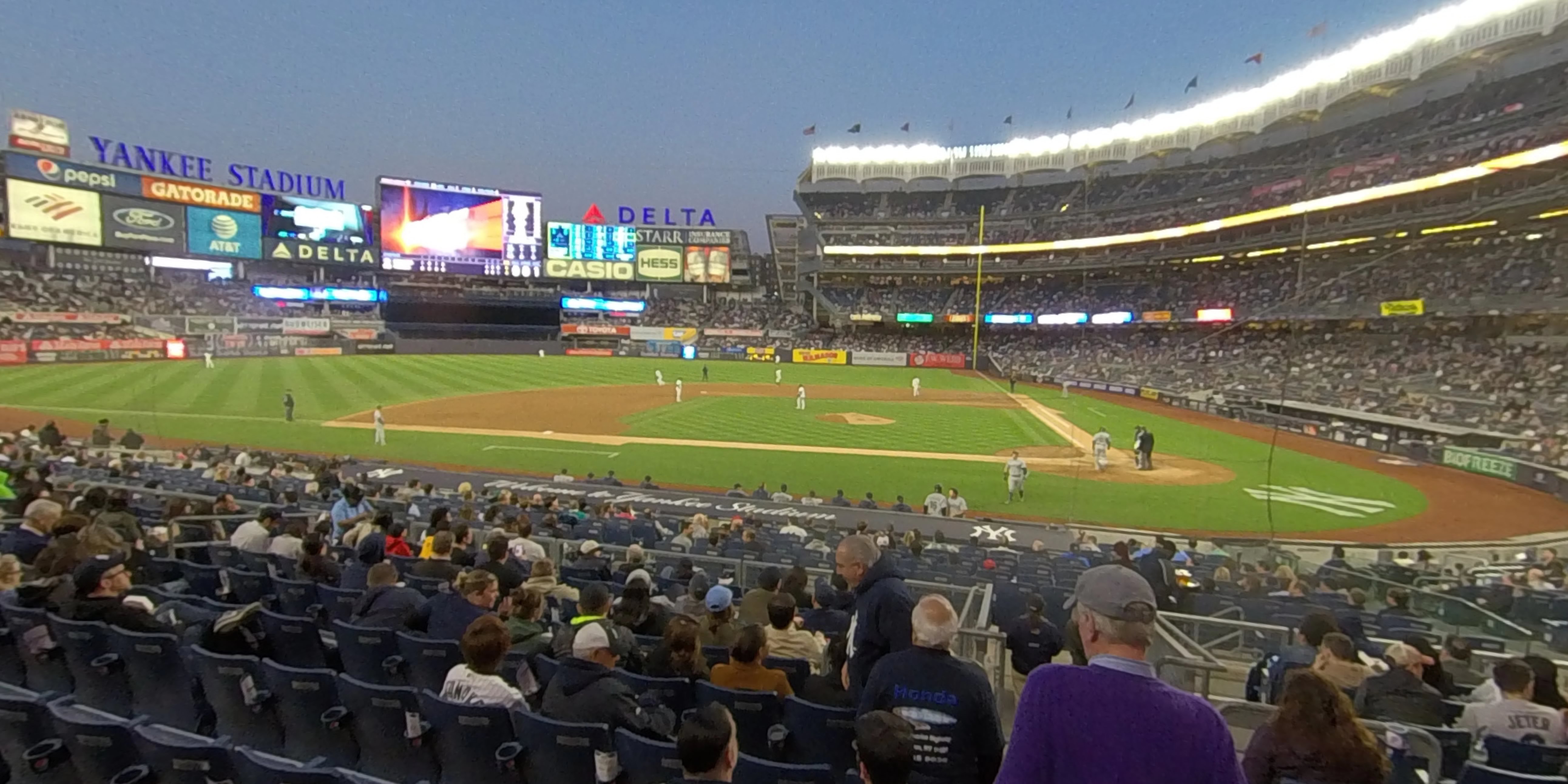 section 122 panoramic seat view  for baseball - yankee stadium