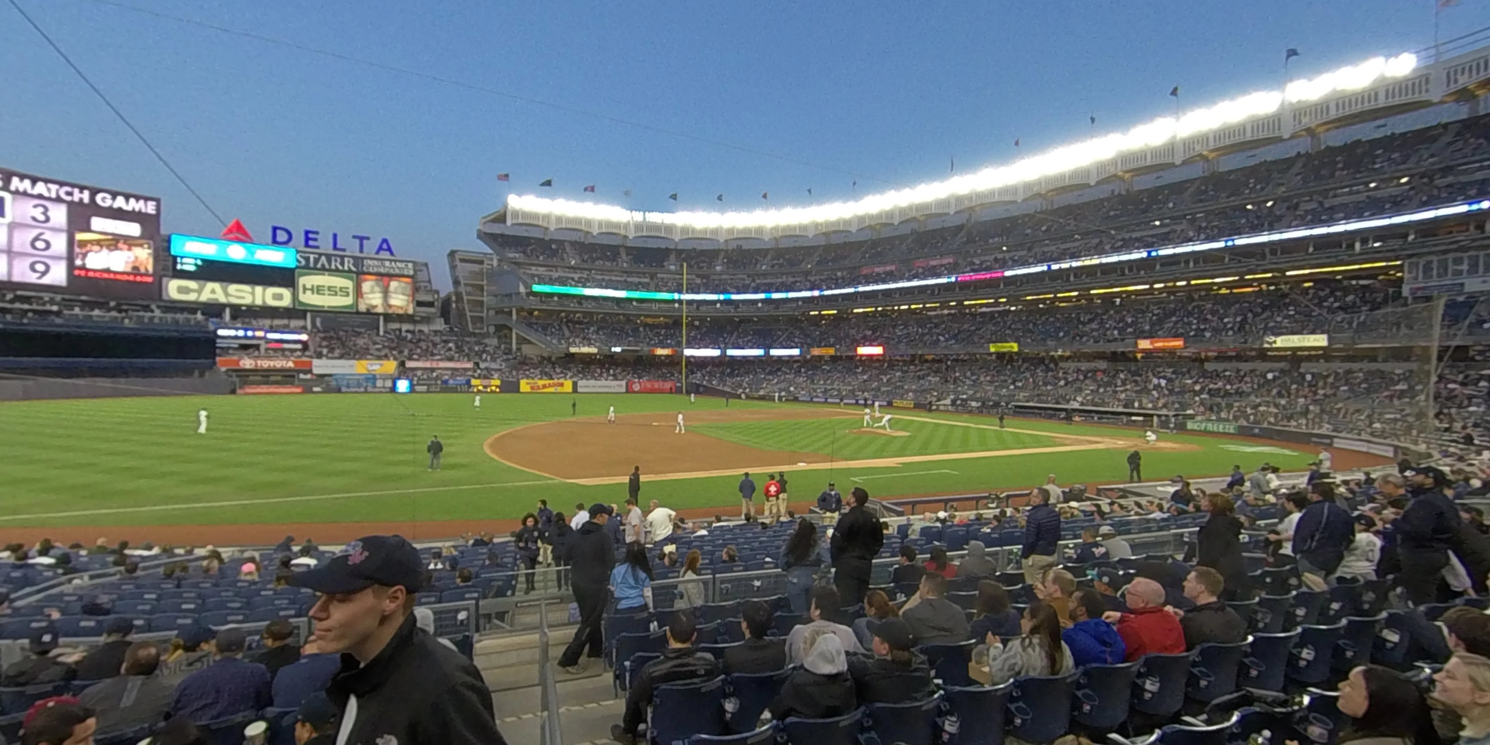 section 126 panoramic seat view  for baseball - yankee stadium