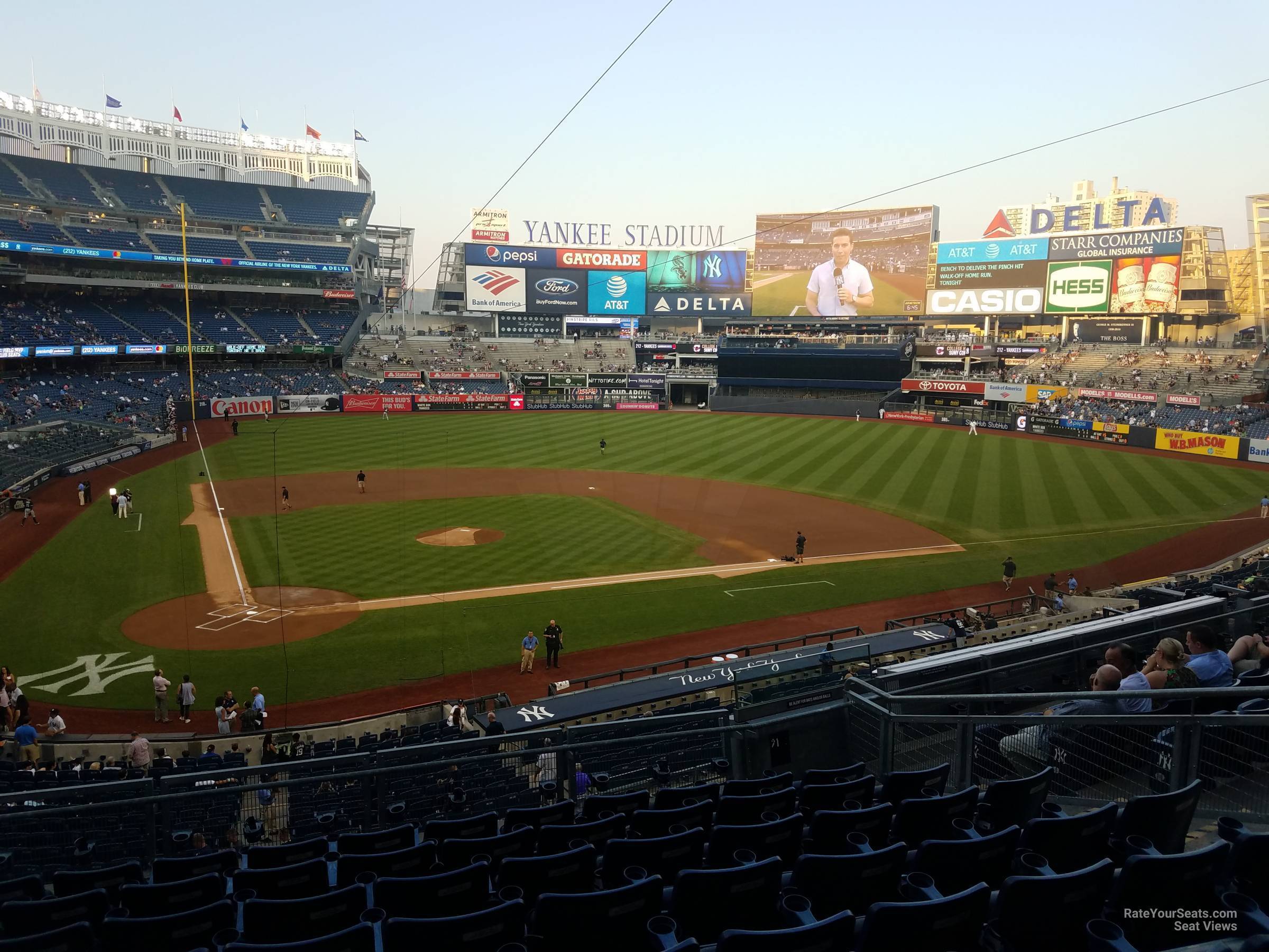 section 218a, row 7 seat view  for baseball - yankee stadium