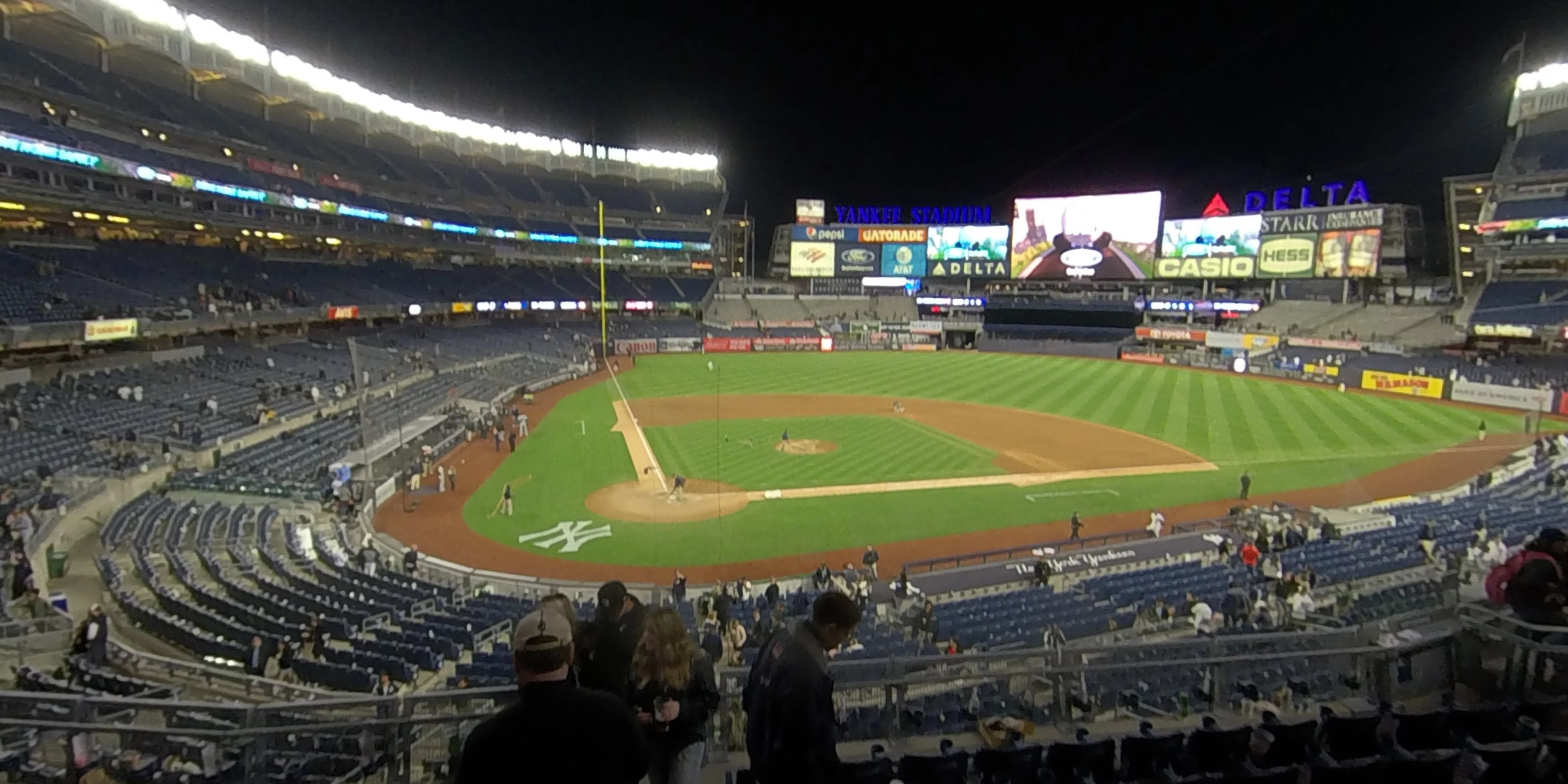 section 218a panoramic seat view  for baseball - yankee stadium