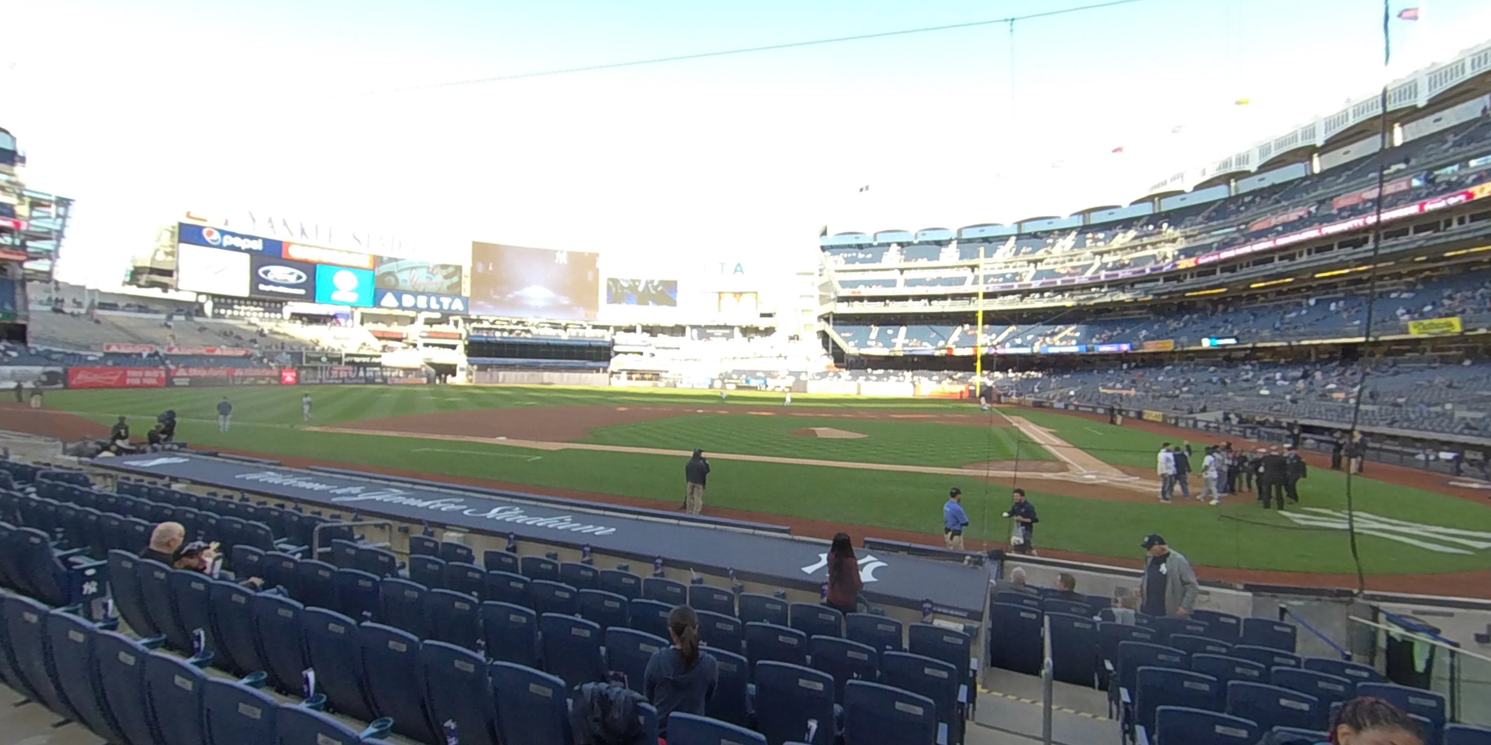 section 22 panoramic seat view  for baseball - yankee stadium