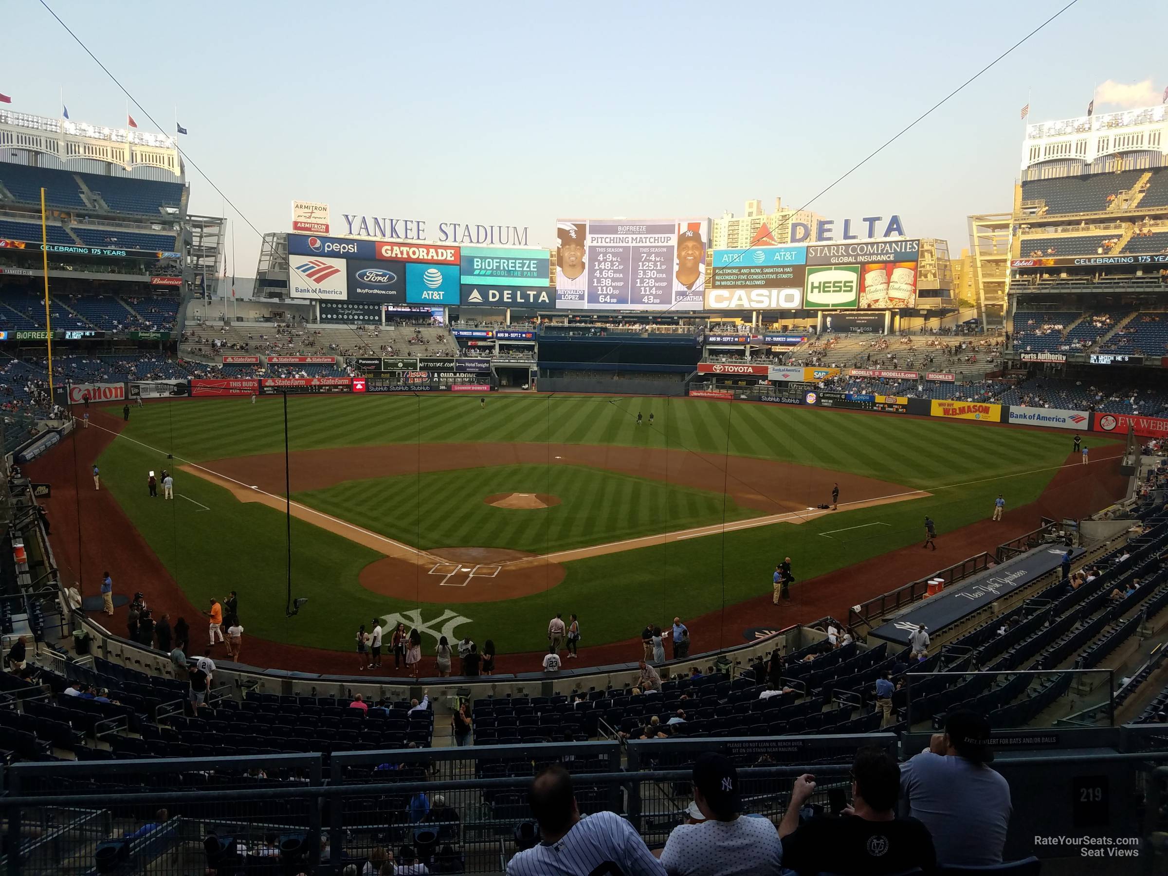 section 220a, row 7 seat view  for baseball - yankee stadium