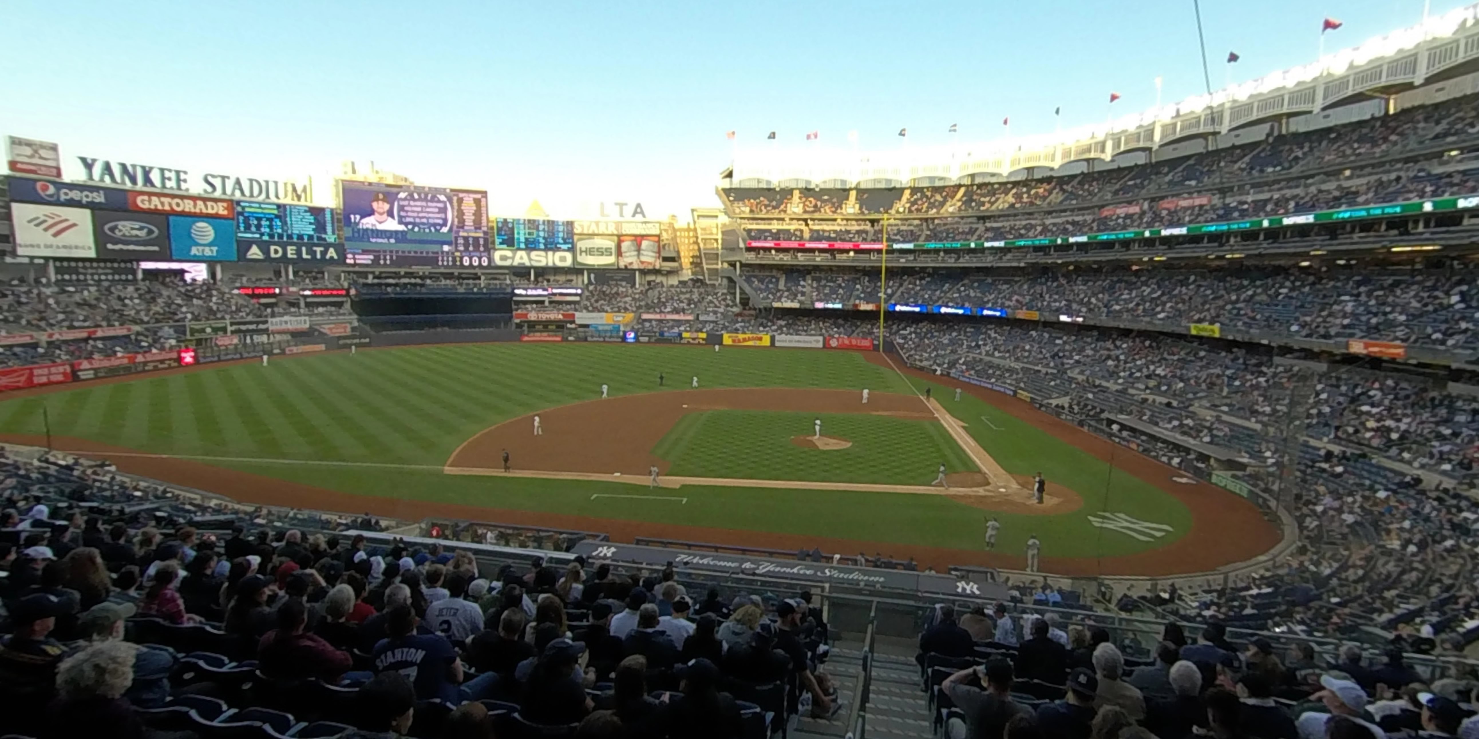 section 223 panoramic seat view  for baseball - yankee stadium