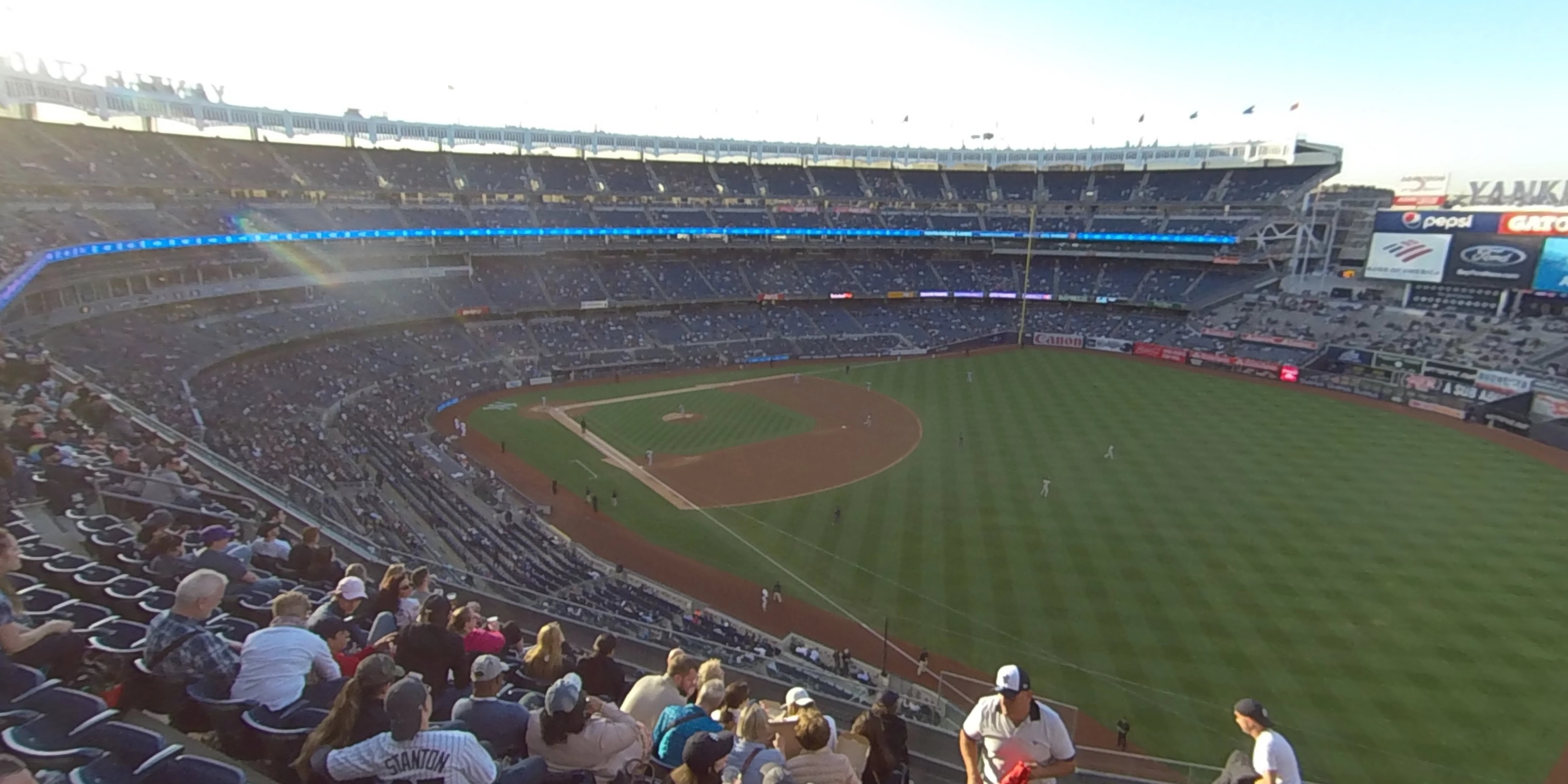 section 309 panoramic seat view  for baseball - yankee stadium