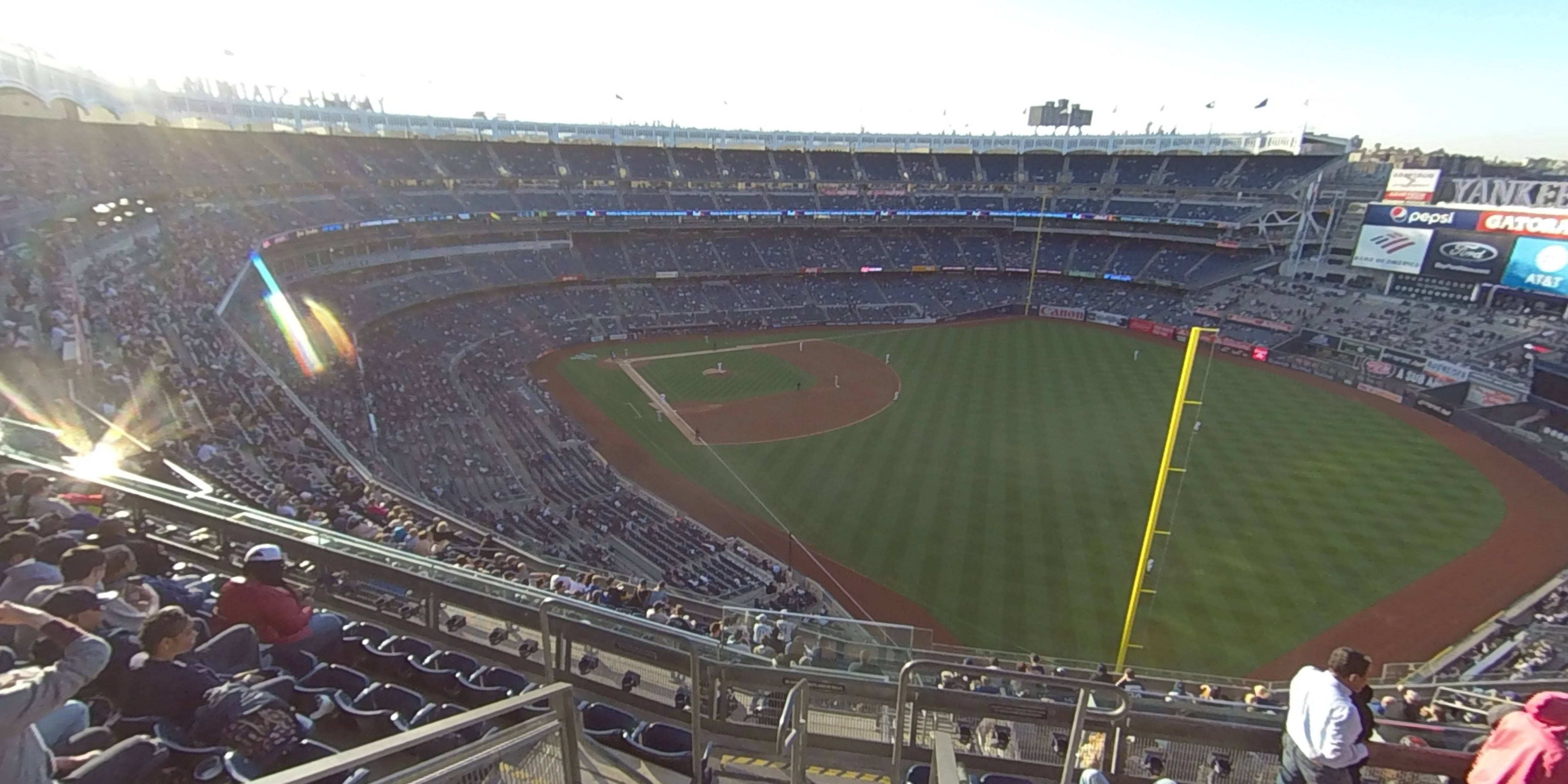 section 408 panoramic seat view  for baseball - yankee stadium