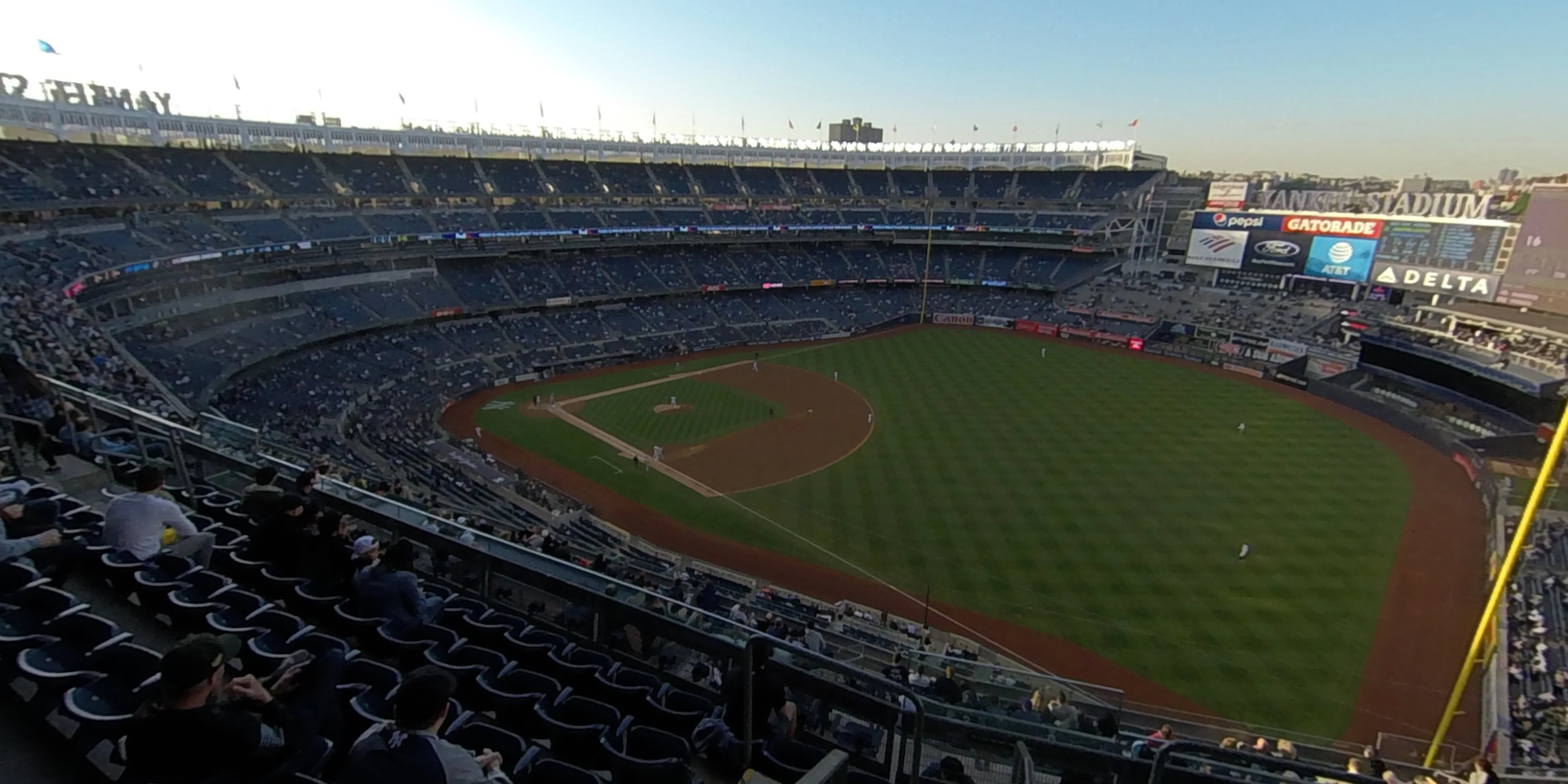 section 410 panoramic seat view  for baseball - yankee stadium