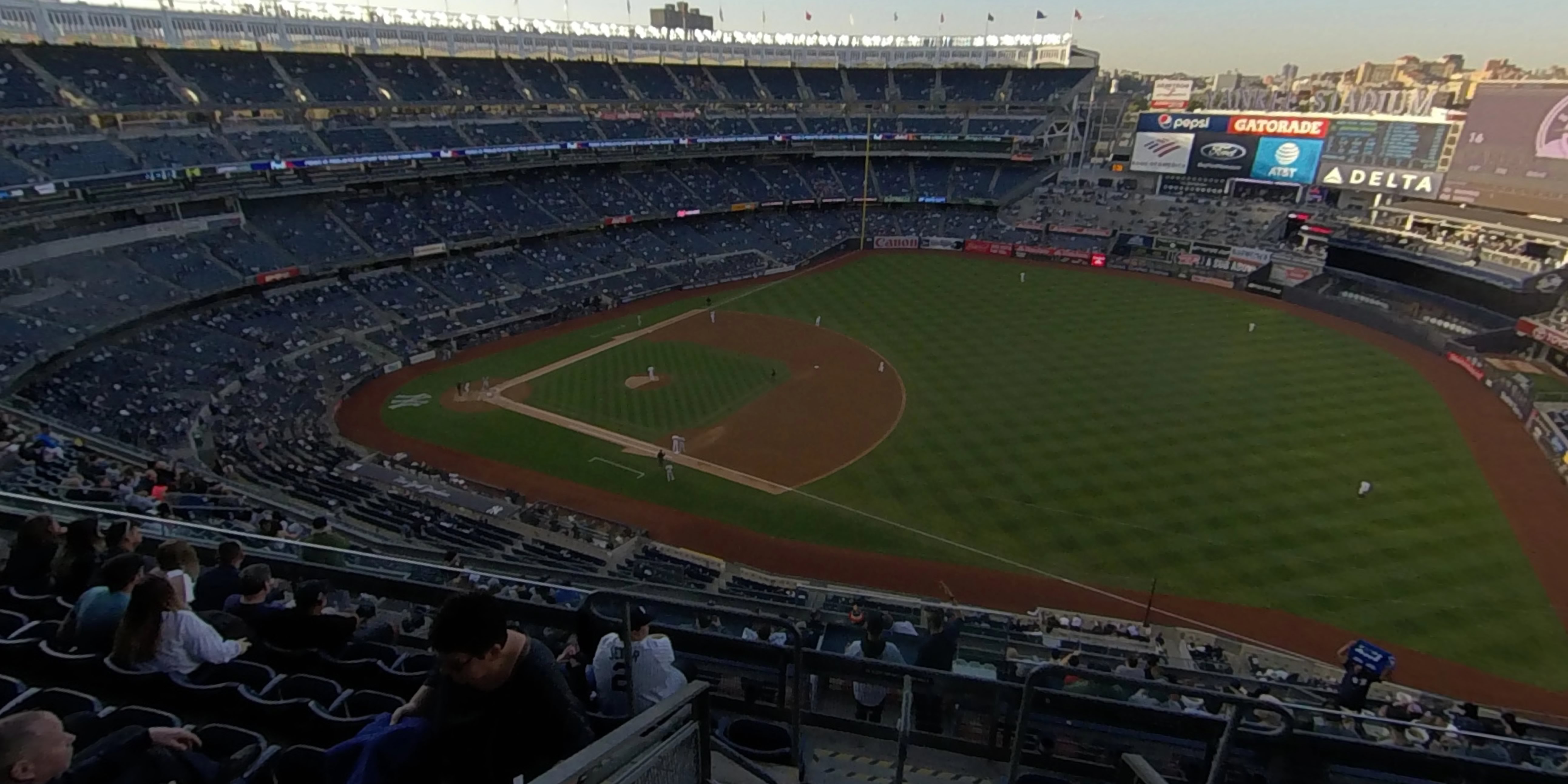 section 412 panoramic seat view  for baseball - yankee stadium