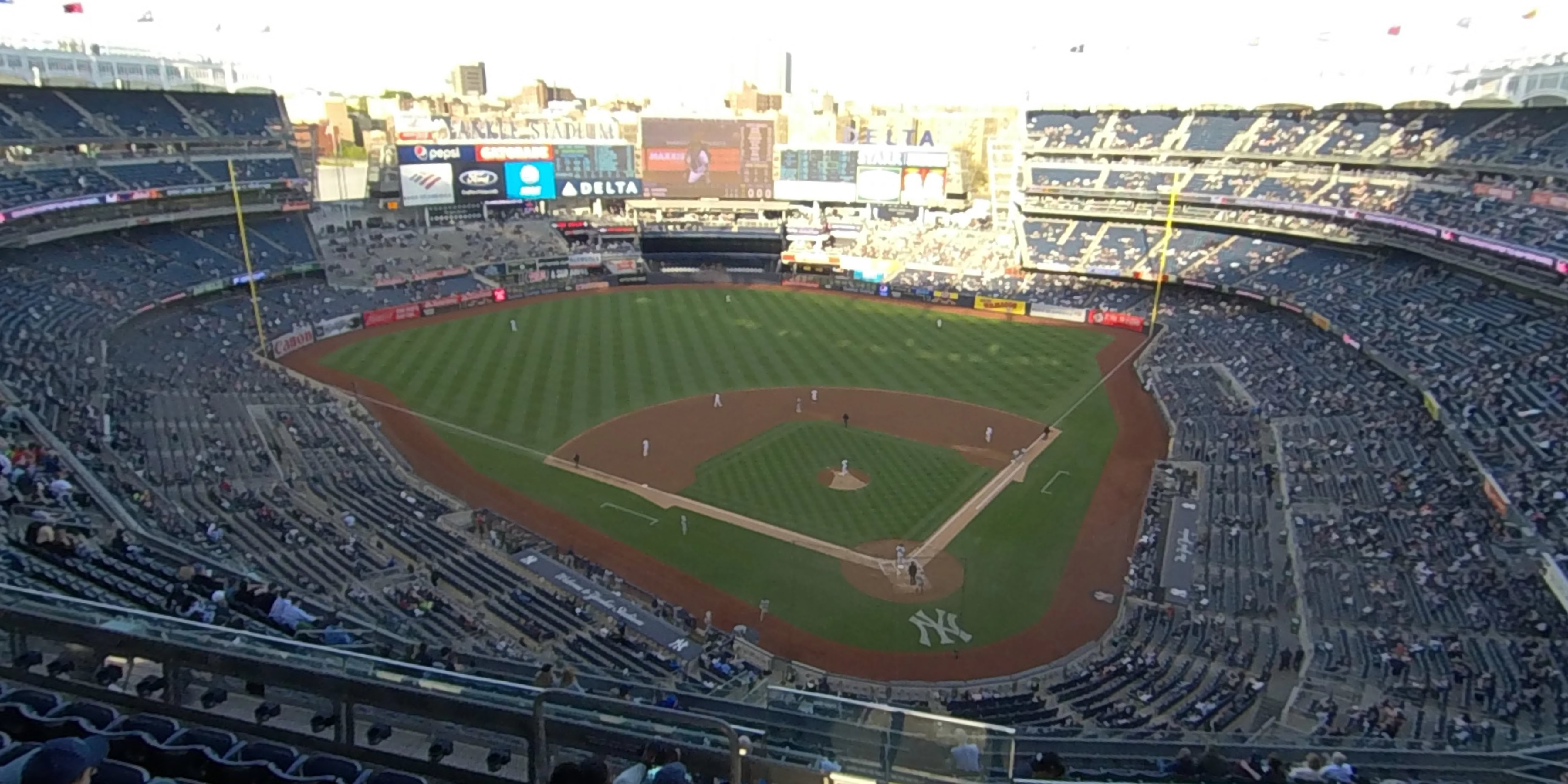 section 420c panoramic seat view  for baseball - yankee stadium