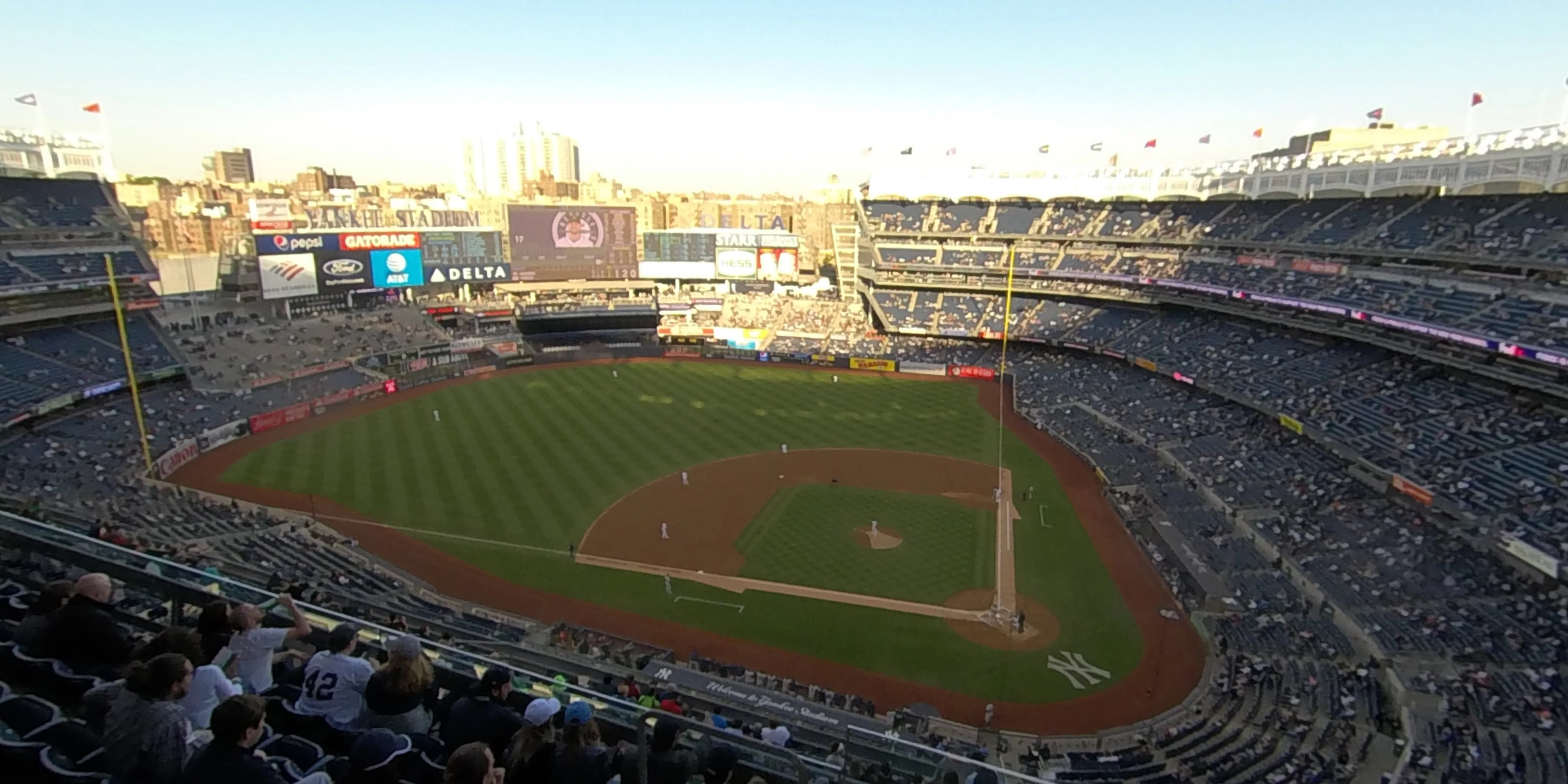 section 422 panoramic seat view  for baseball - yankee stadium