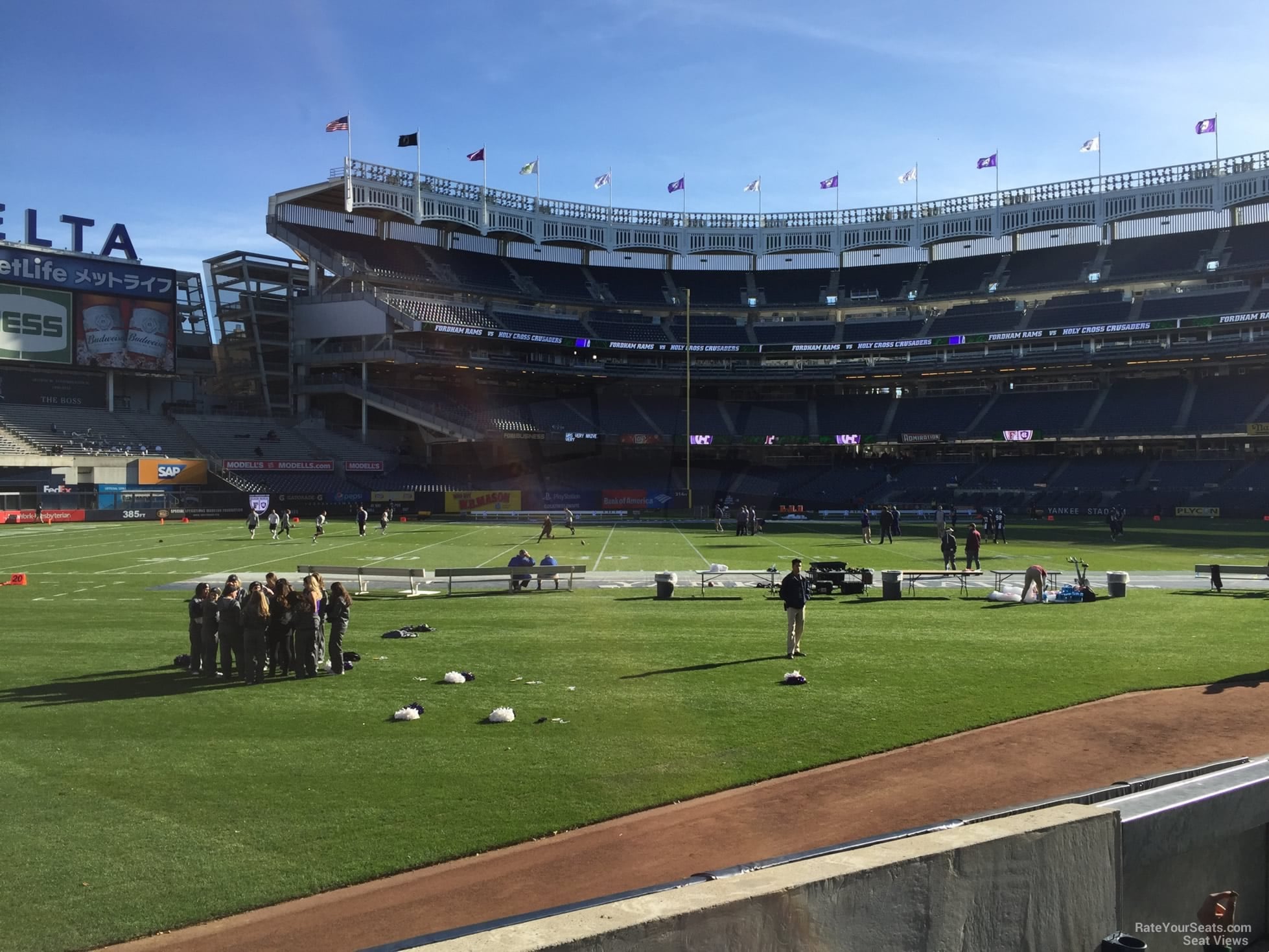 section 131, row 5 seat view  for football - yankee stadium