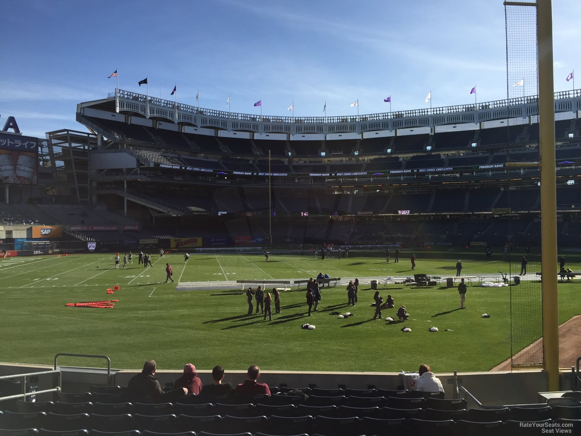 section 132, row 10 seat view  for football - yankee stadium