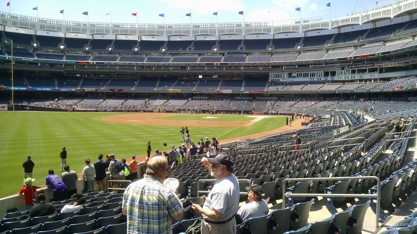 section 131, row 14 seat view  for baseball - yankee stadium
