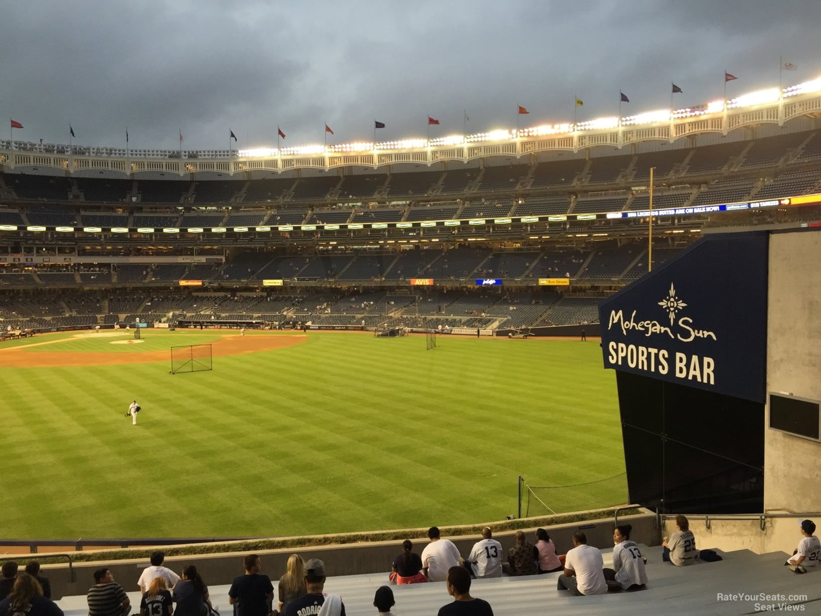 section 201, row 20 seat view  for baseball - yankee stadium