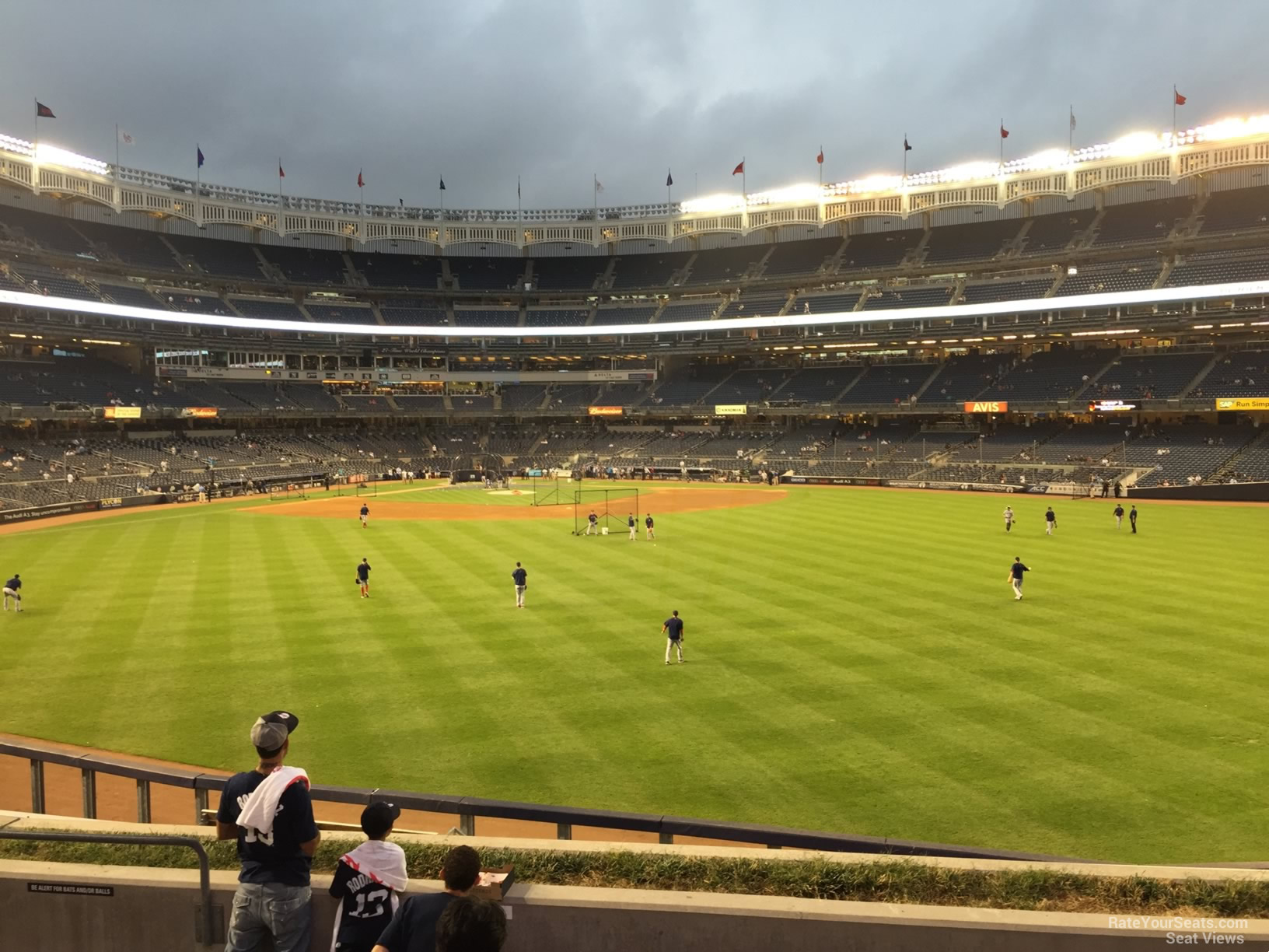 section 201, row 6 seat view  for baseball - yankee stadium