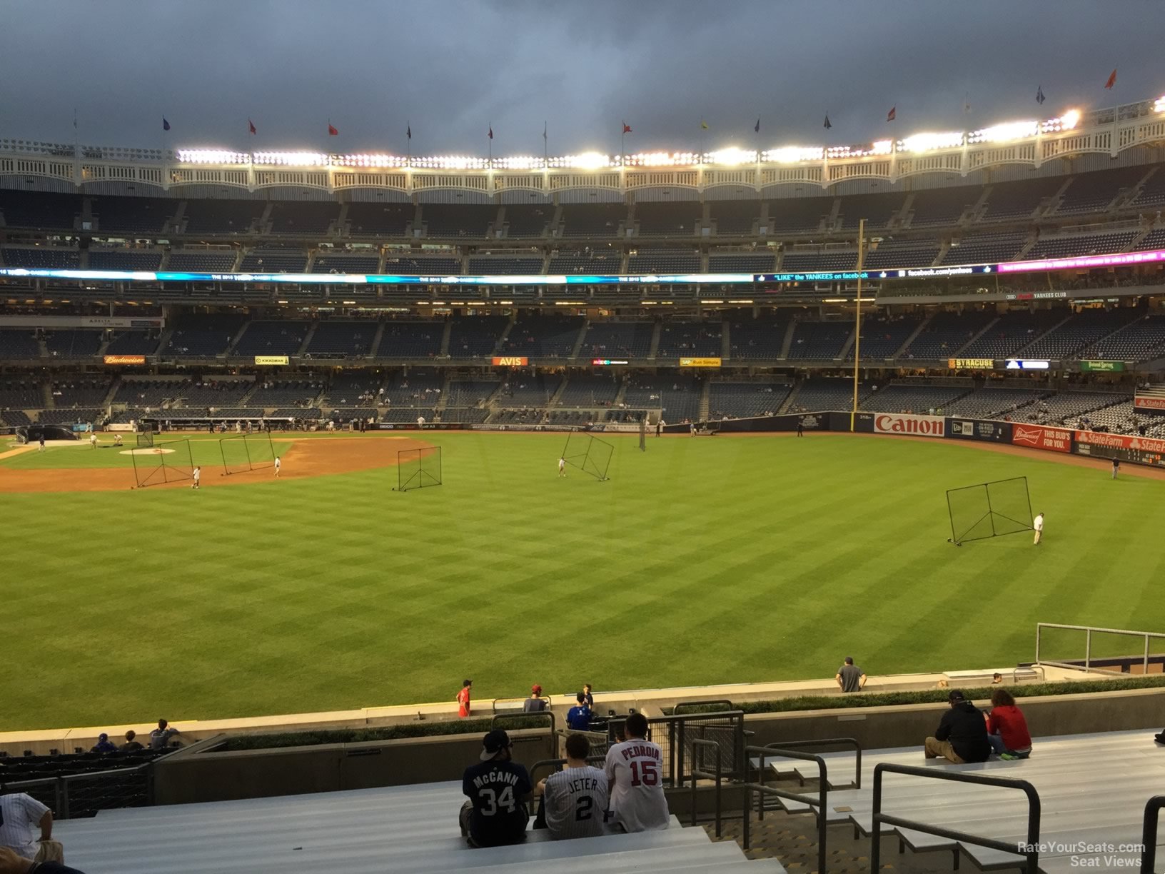 section 204, row 20 seat view  for baseball - yankee stadium