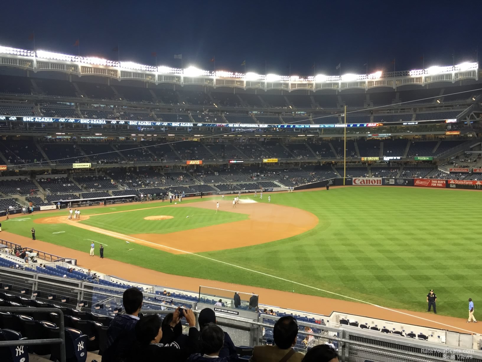 section 211, row 9 seat view  for baseball - yankee stadium