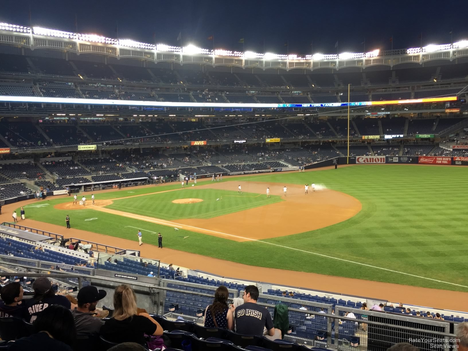 section 212, row 9 seat view  for baseball - yankee stadium