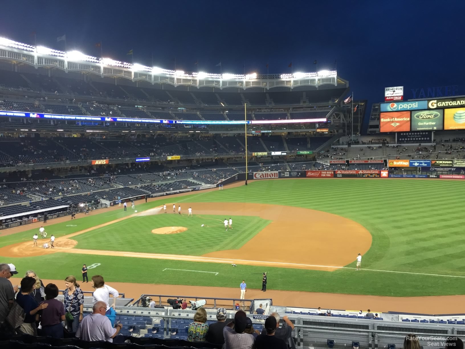 section 214b, row 9 seat view  for baseball - yankee stadium