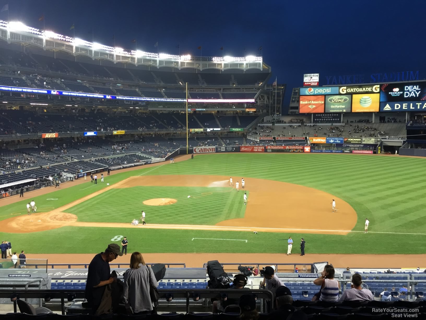 section 215, row 9 seat view  for baseball - yankee stadium