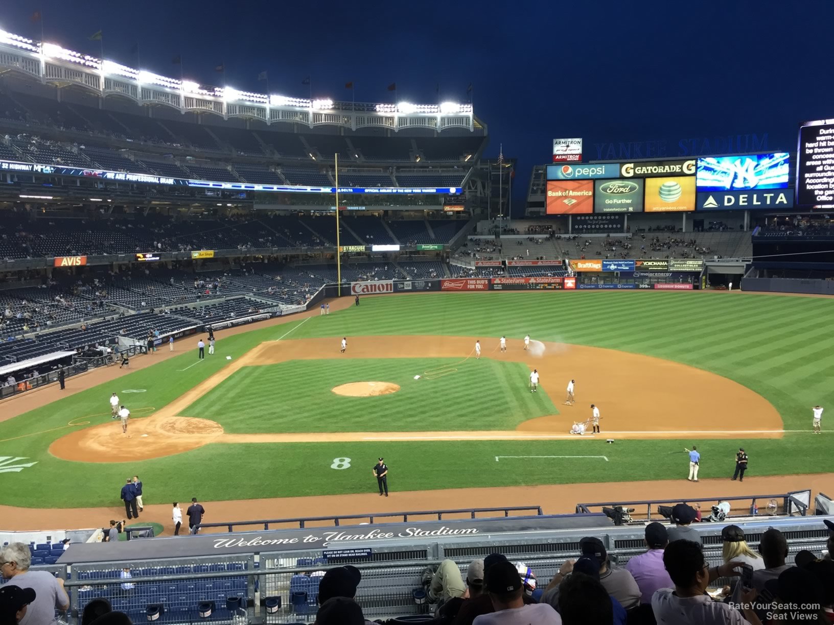 section 216, row 9 seat view  for baseball - yankee stadium