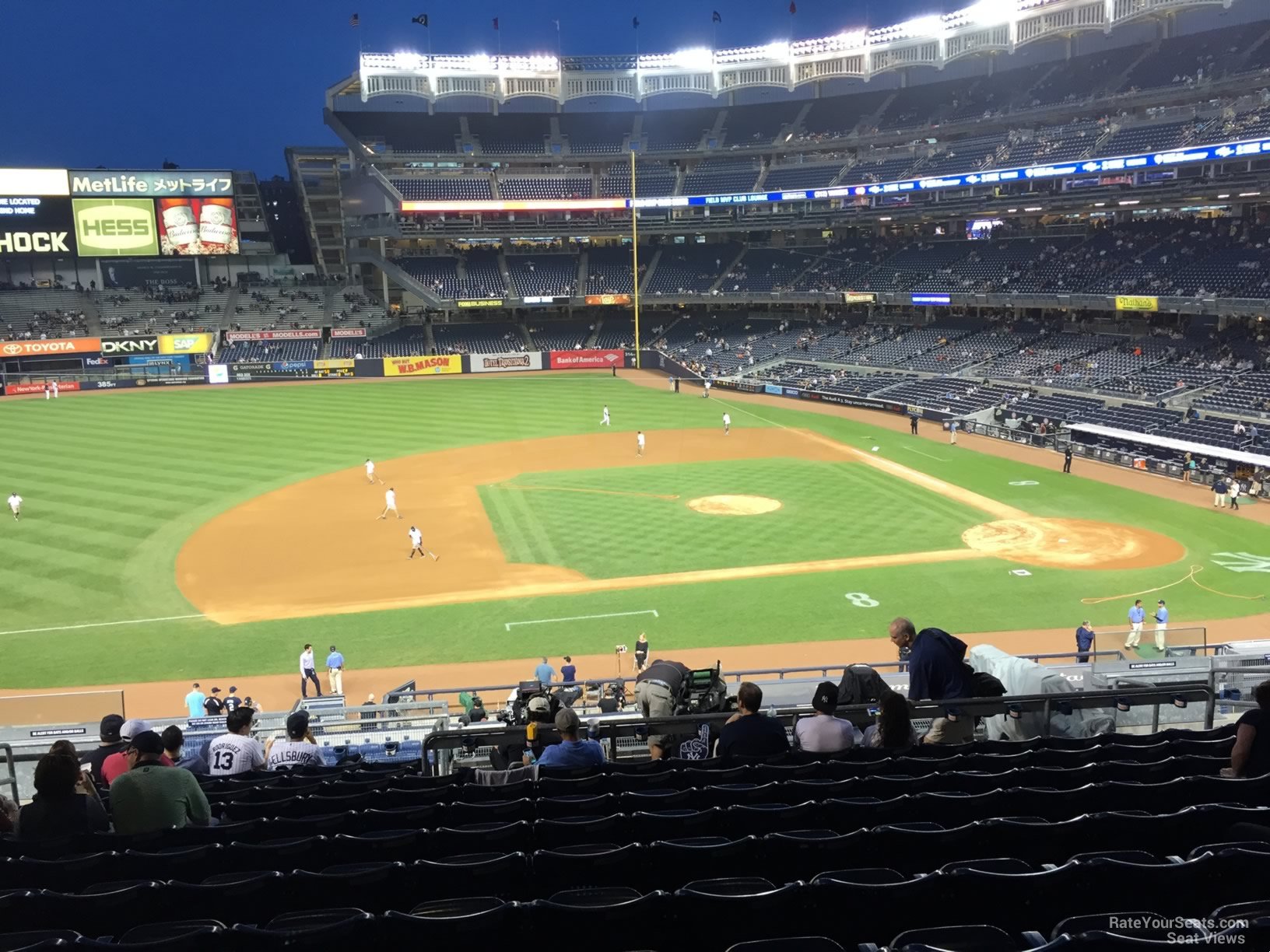 section 225, row 13 seat view  for baseball - yankee stadium
