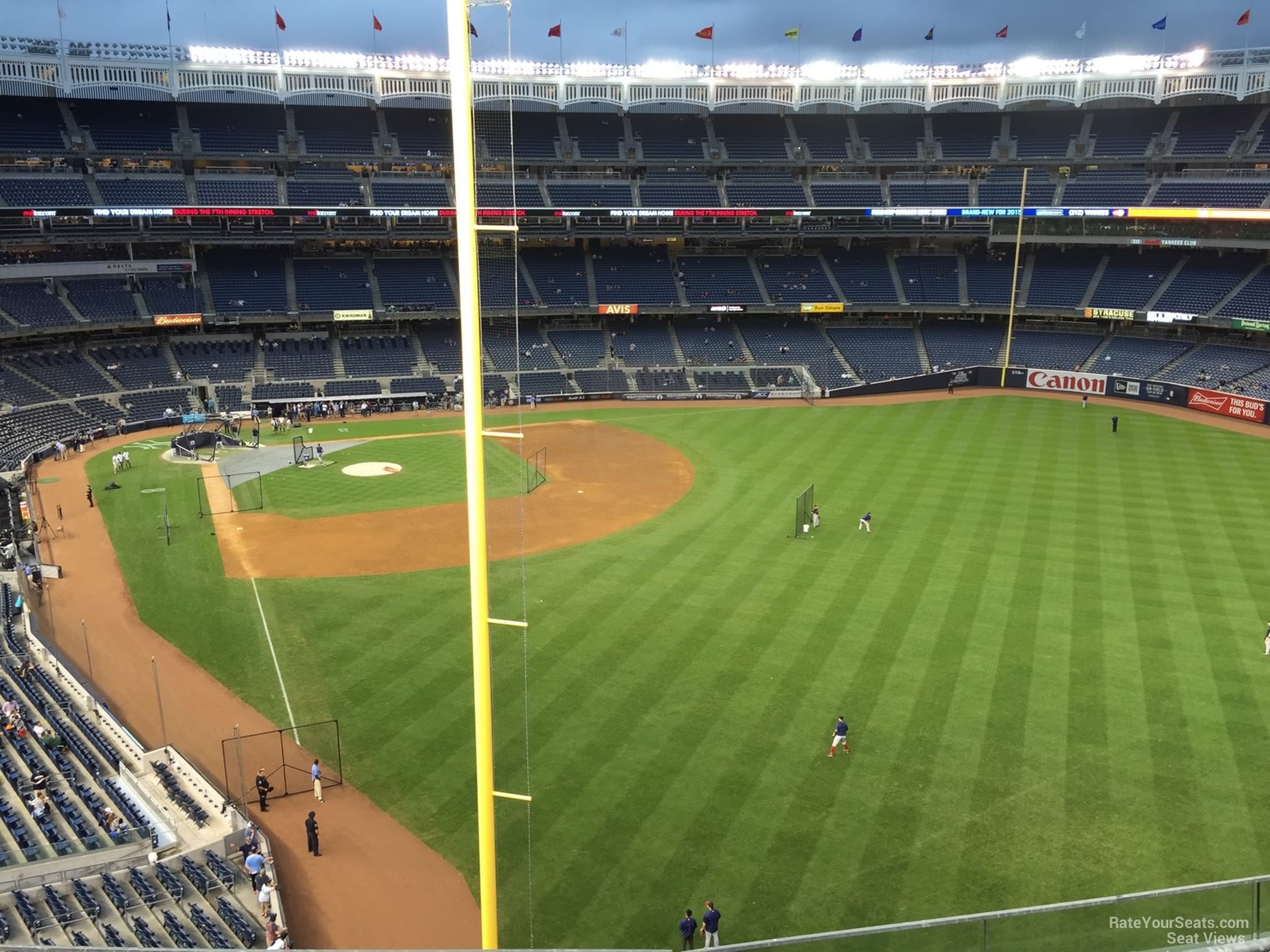 section 307, row 6 seat view  for baseball - yankee stadium