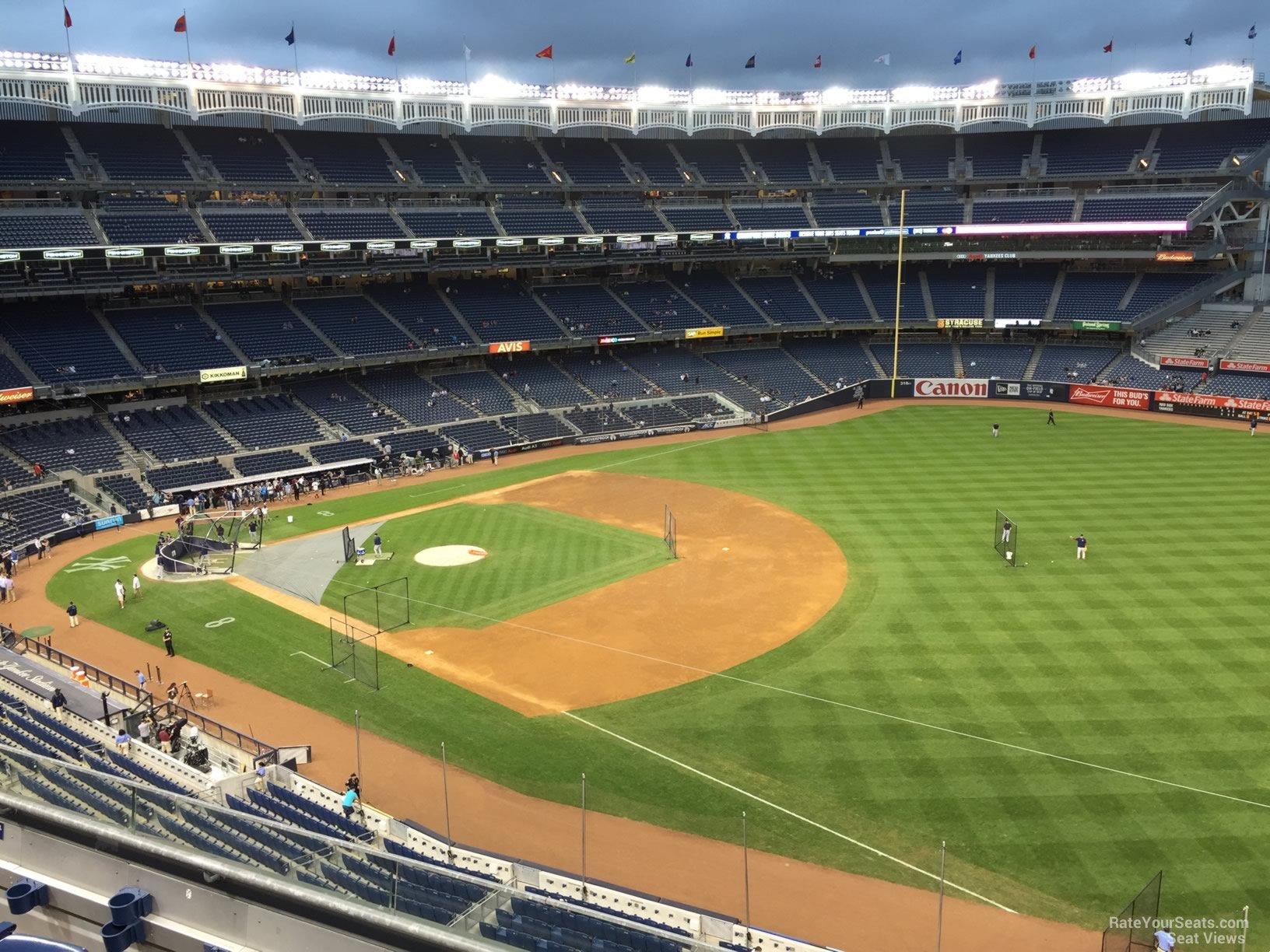section 311, row 6 seat view  for baseball - yankee stadium