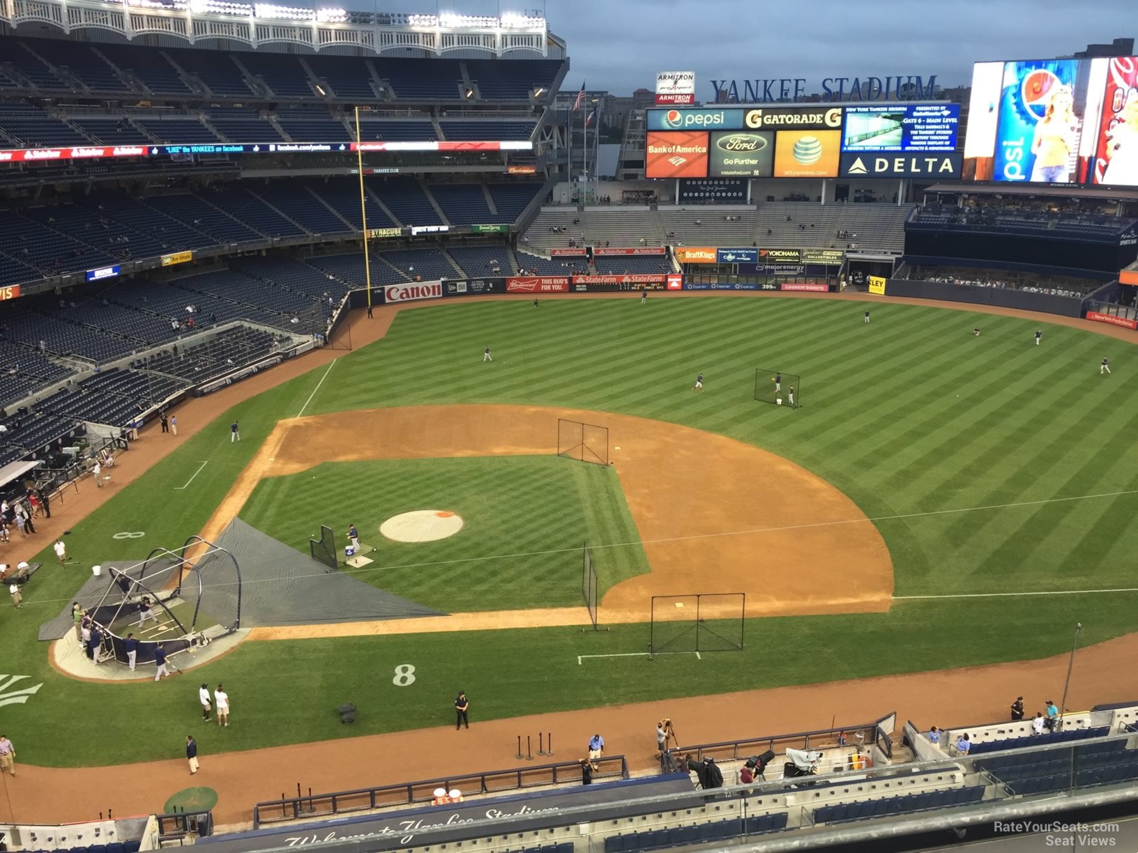 section 316, row 6 seat view  for baseball - yankee stadium