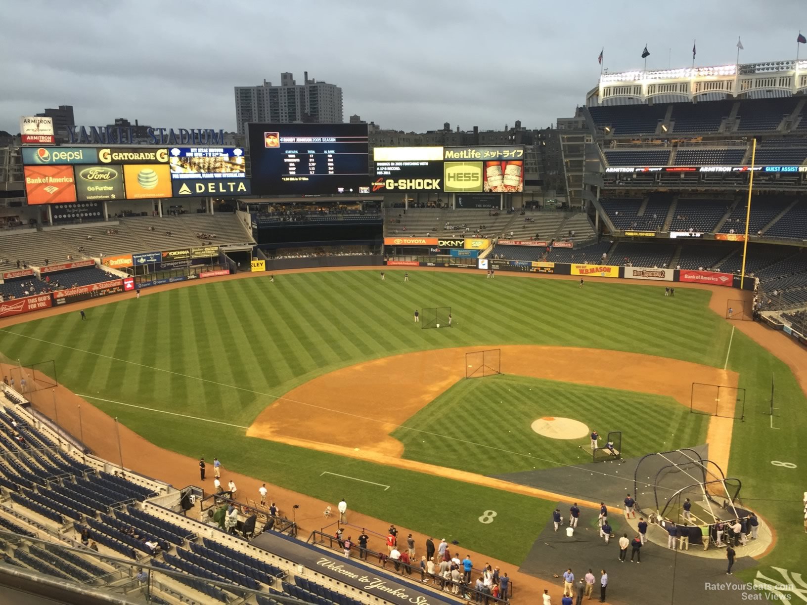 section 322, row 6 seat view  for baseball - yankee stadium