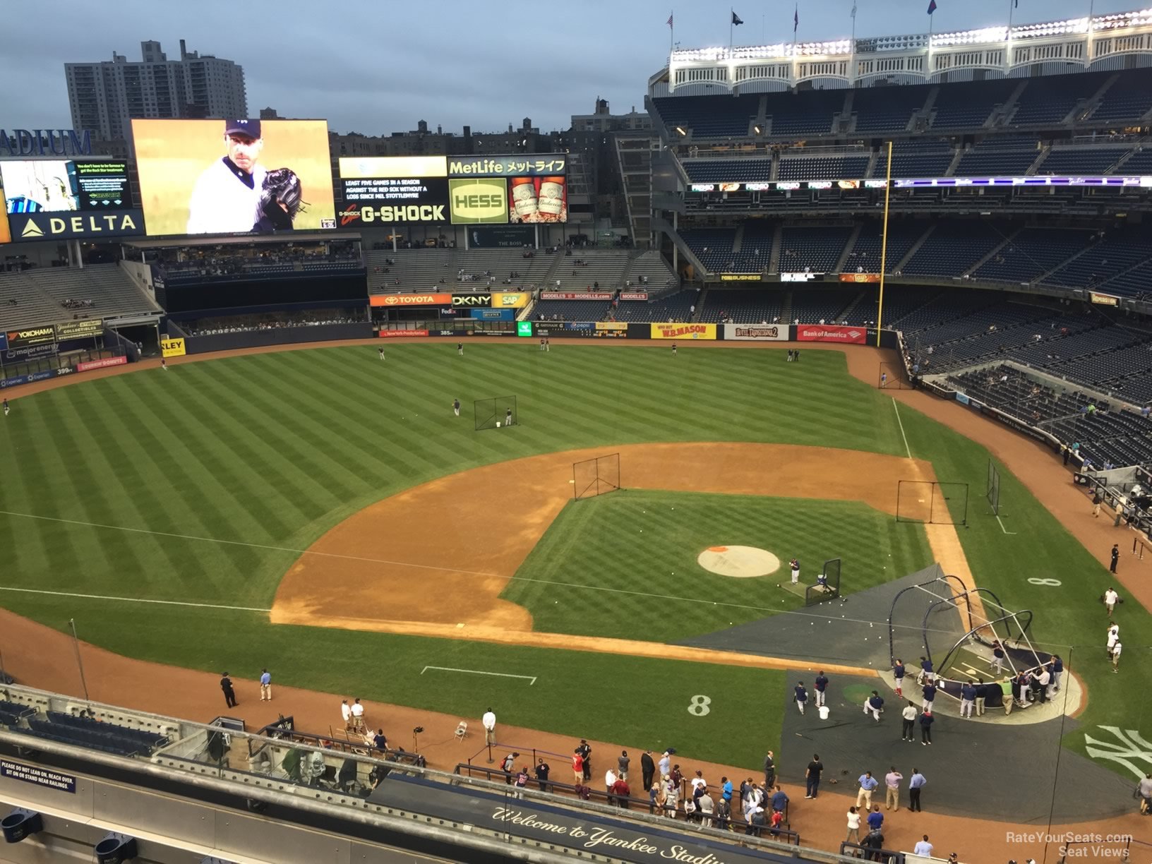 section 323, row 6 seat view  for baseball - yankee stadium