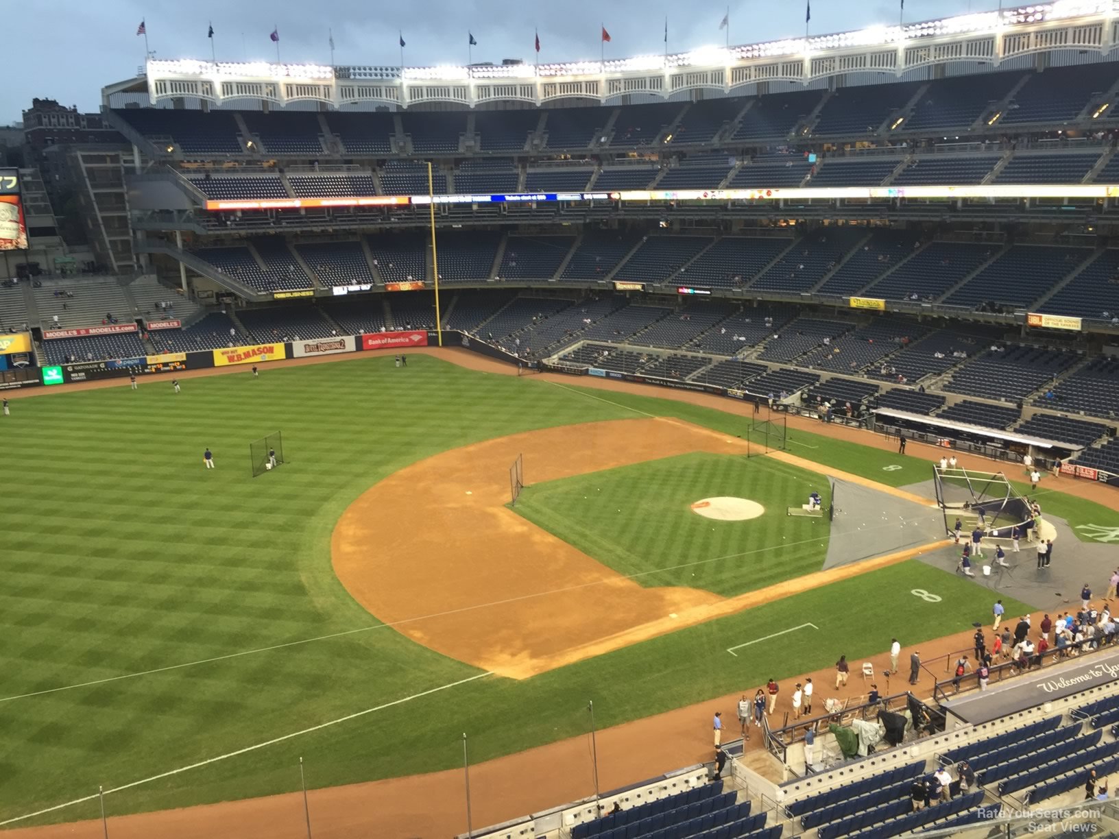 section 327, row 6 seat view  for baseball - yankee stadium