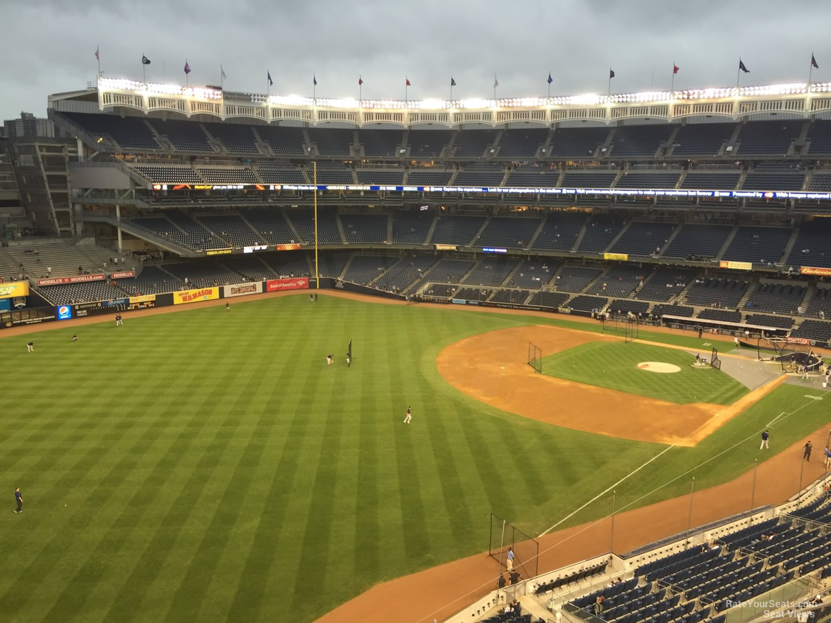 section 331, row 6 seat view  for baseball - yankee stadium