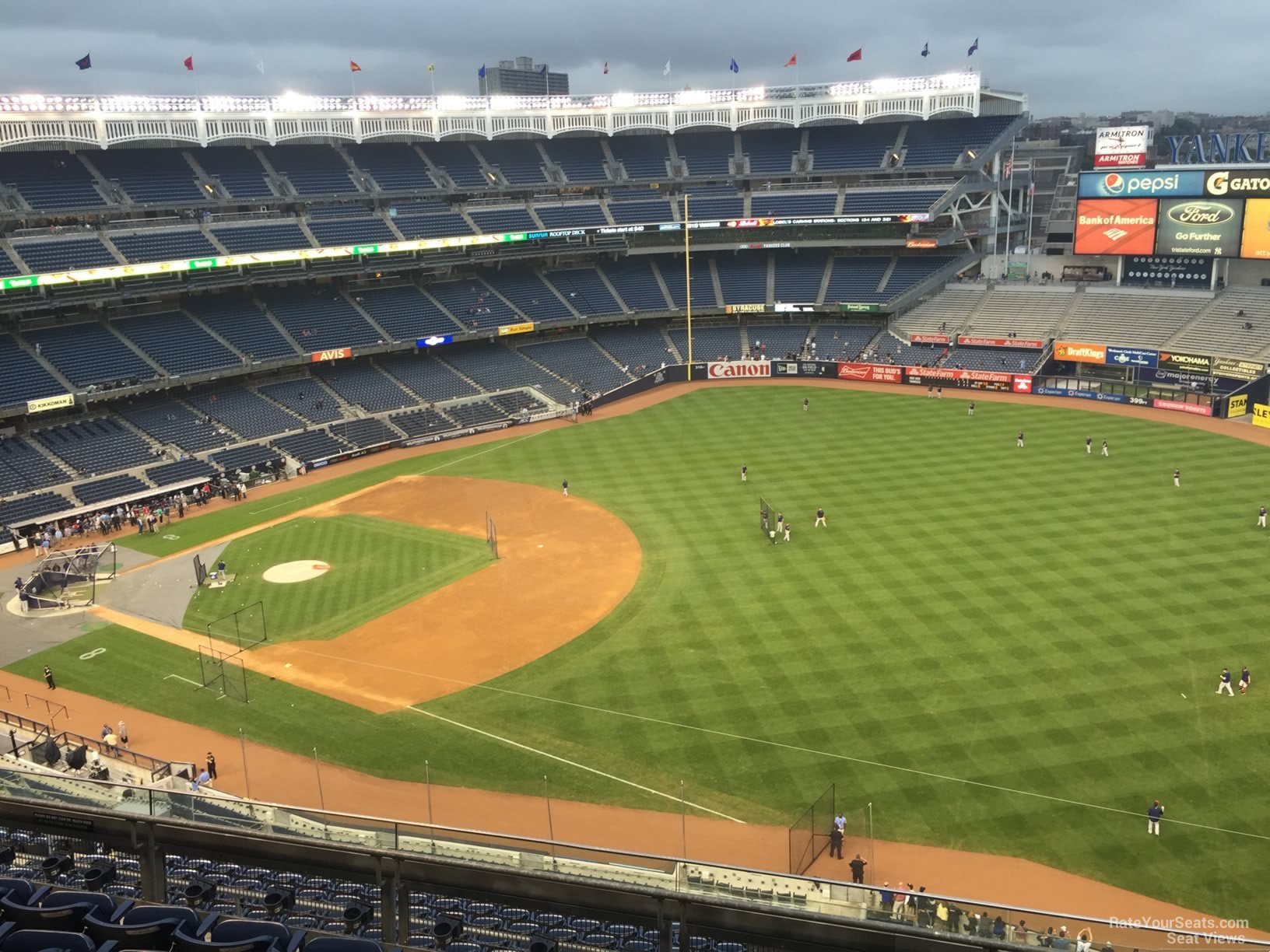 section 411, row 6 seat view  for baseball - yankee stadium