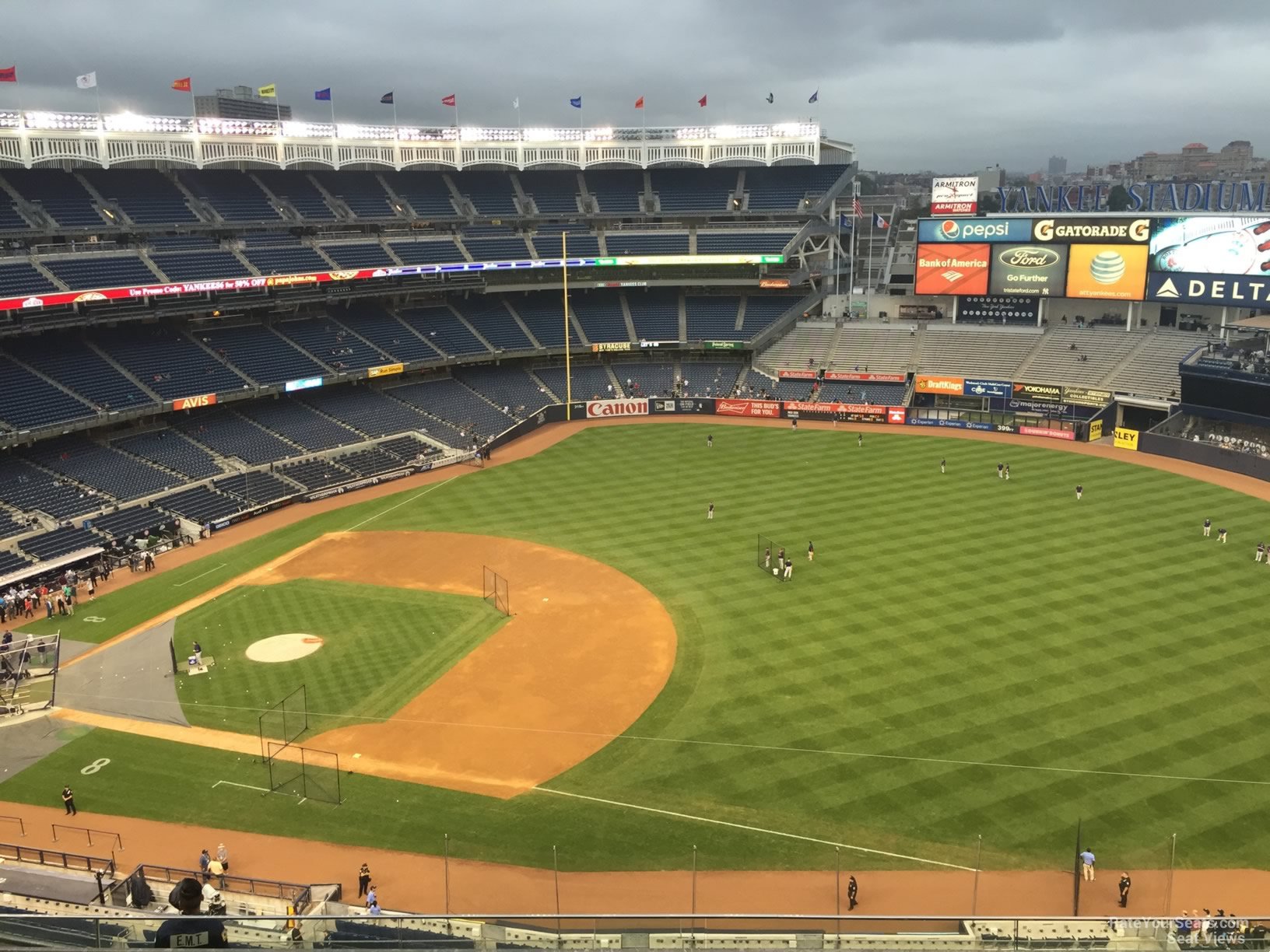 section 413, row 6 seat view  for baseball - yankee stadium