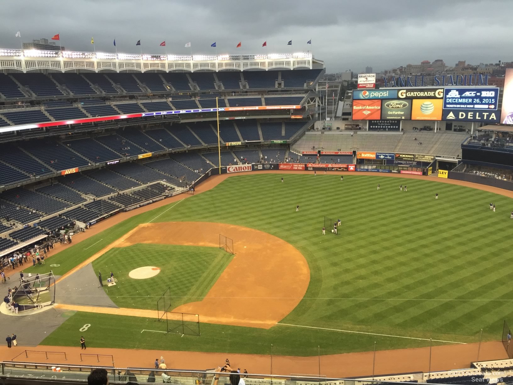 section 414, row 6 seat view  for baseball - yankee stadium