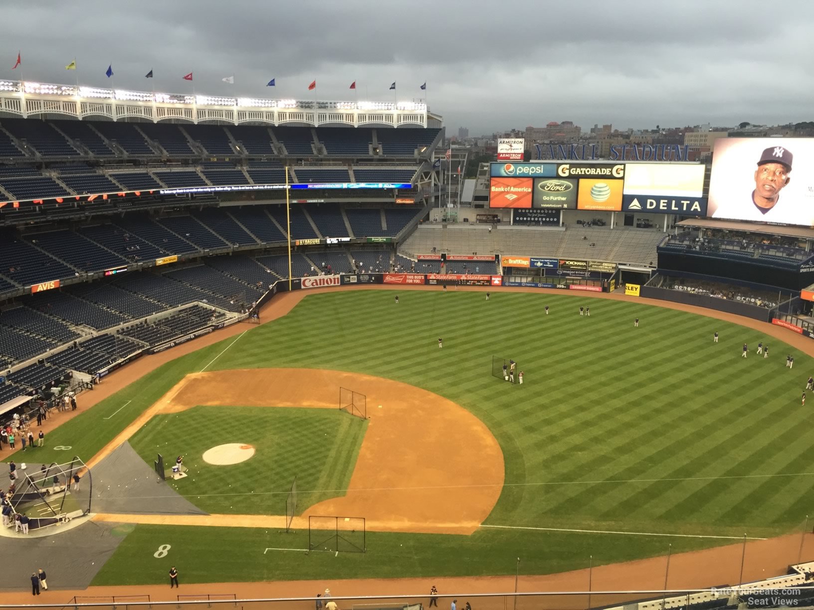 section 415, row 6 seat view  for baseball - yankee stadium