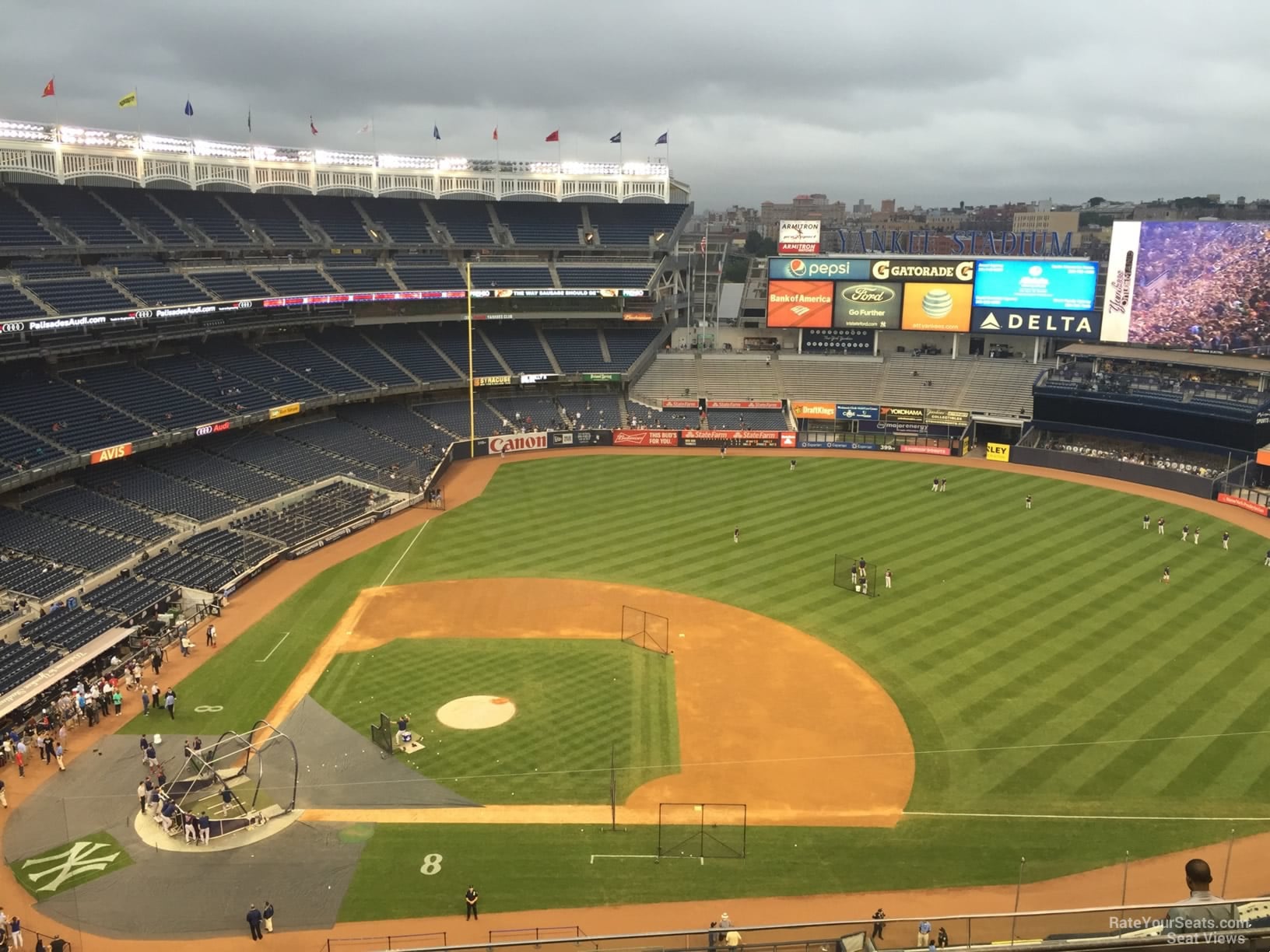 section 416, row 6 seat view  for baseball - yankee stadium