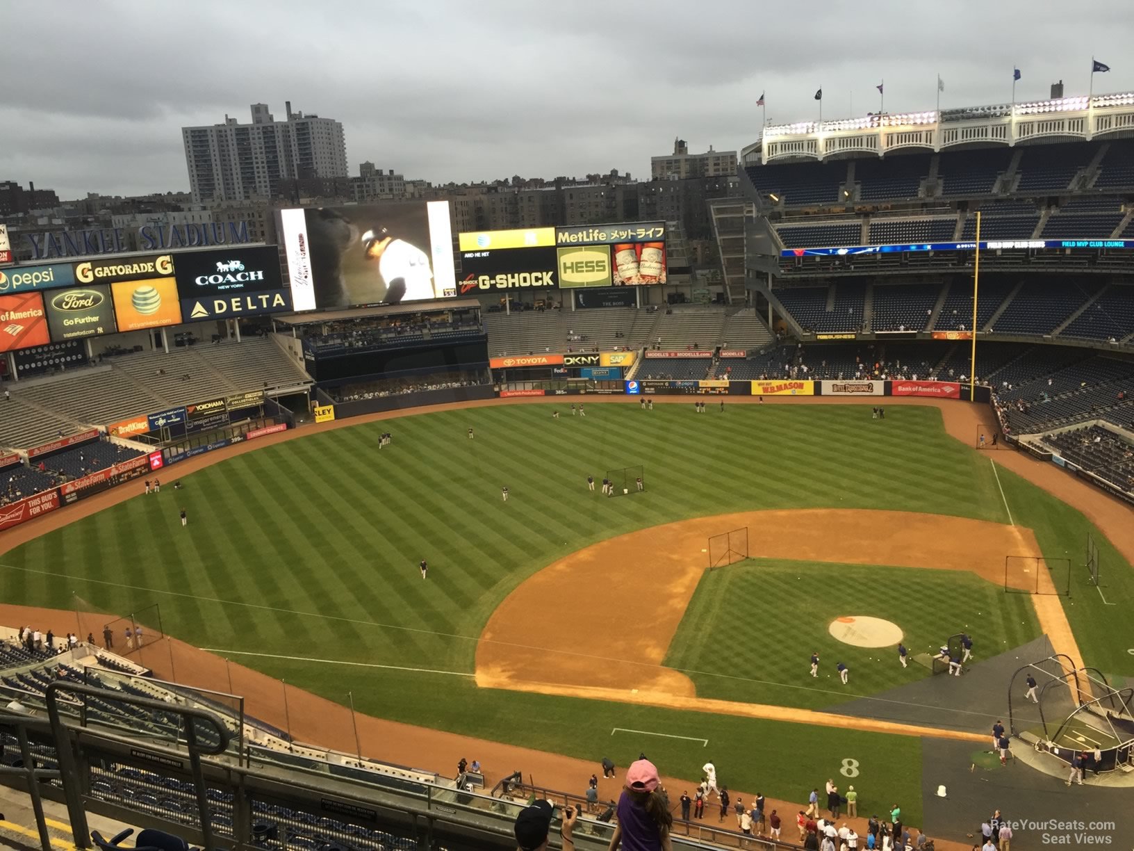 section 422, row 6 seat view  for baseball - yankee stadium