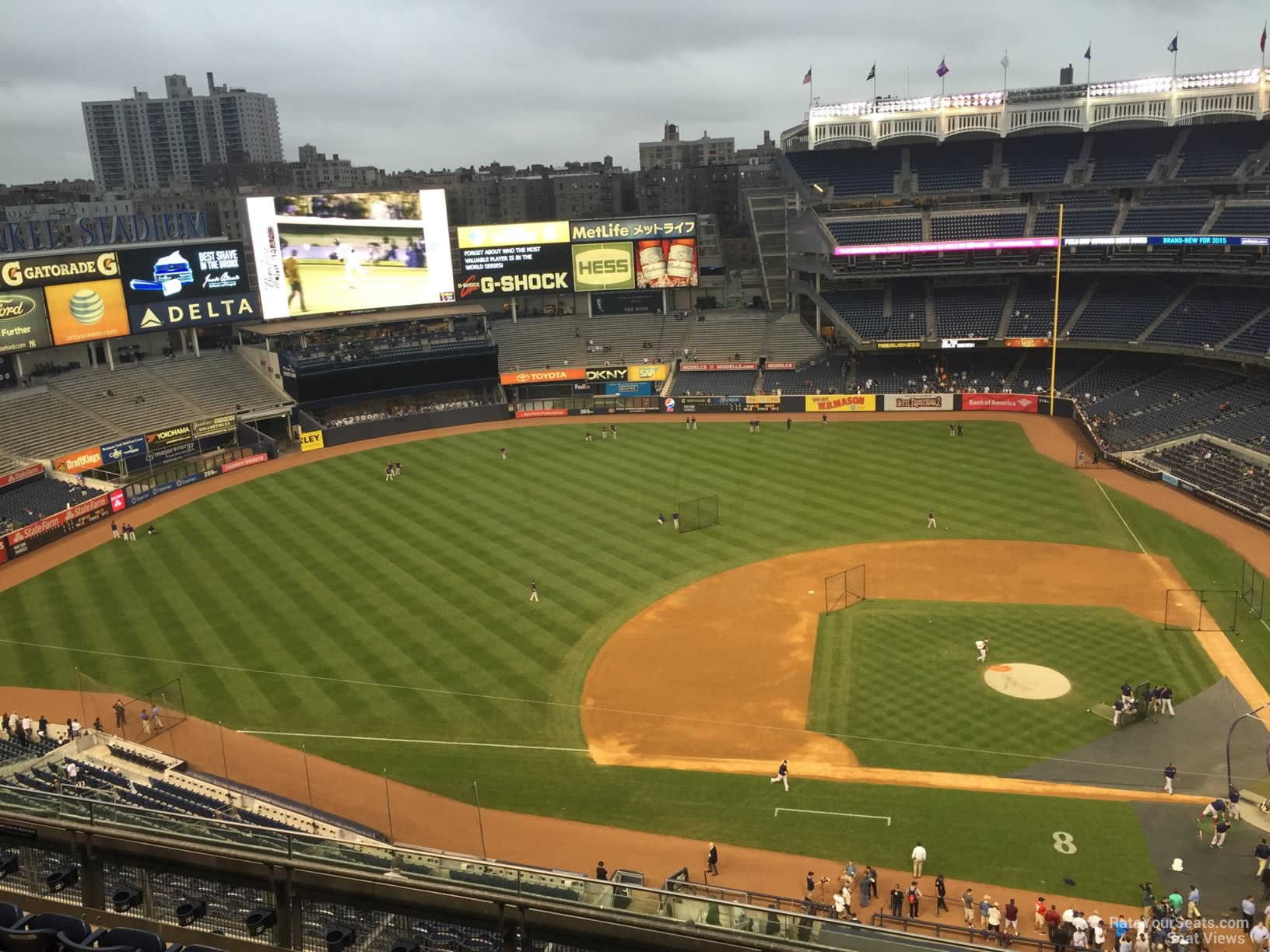 section 423, row 6 seat view  for baseball - yankee stadium