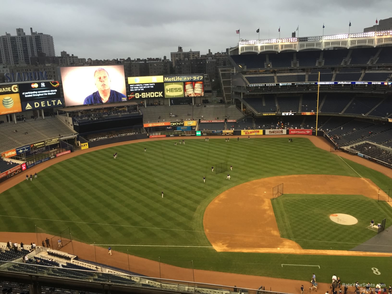 section 424, row 6 seat view  for baseball - yankee stadium