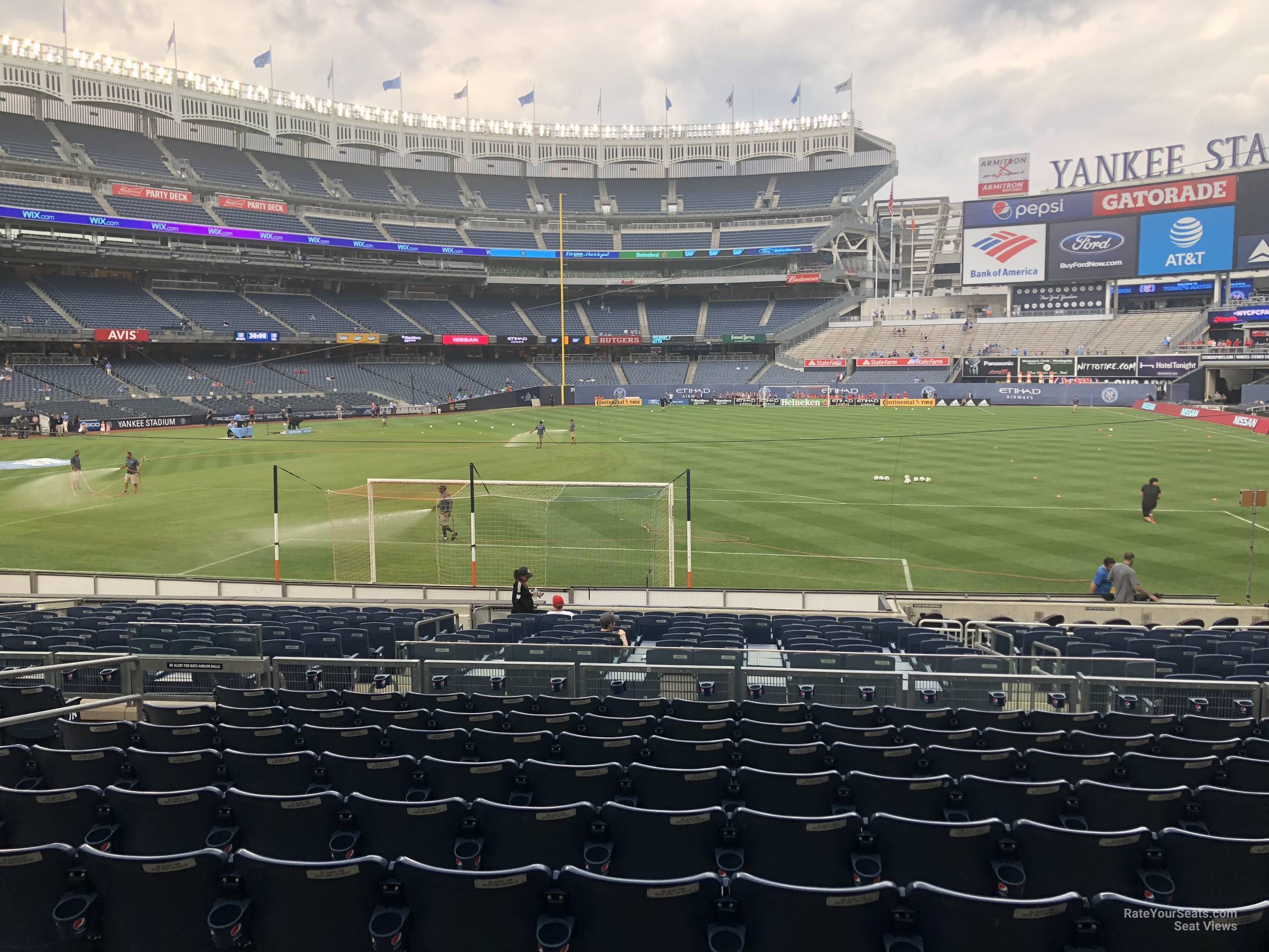 section 112, row 10 seat view  for soccer - yankee stadium