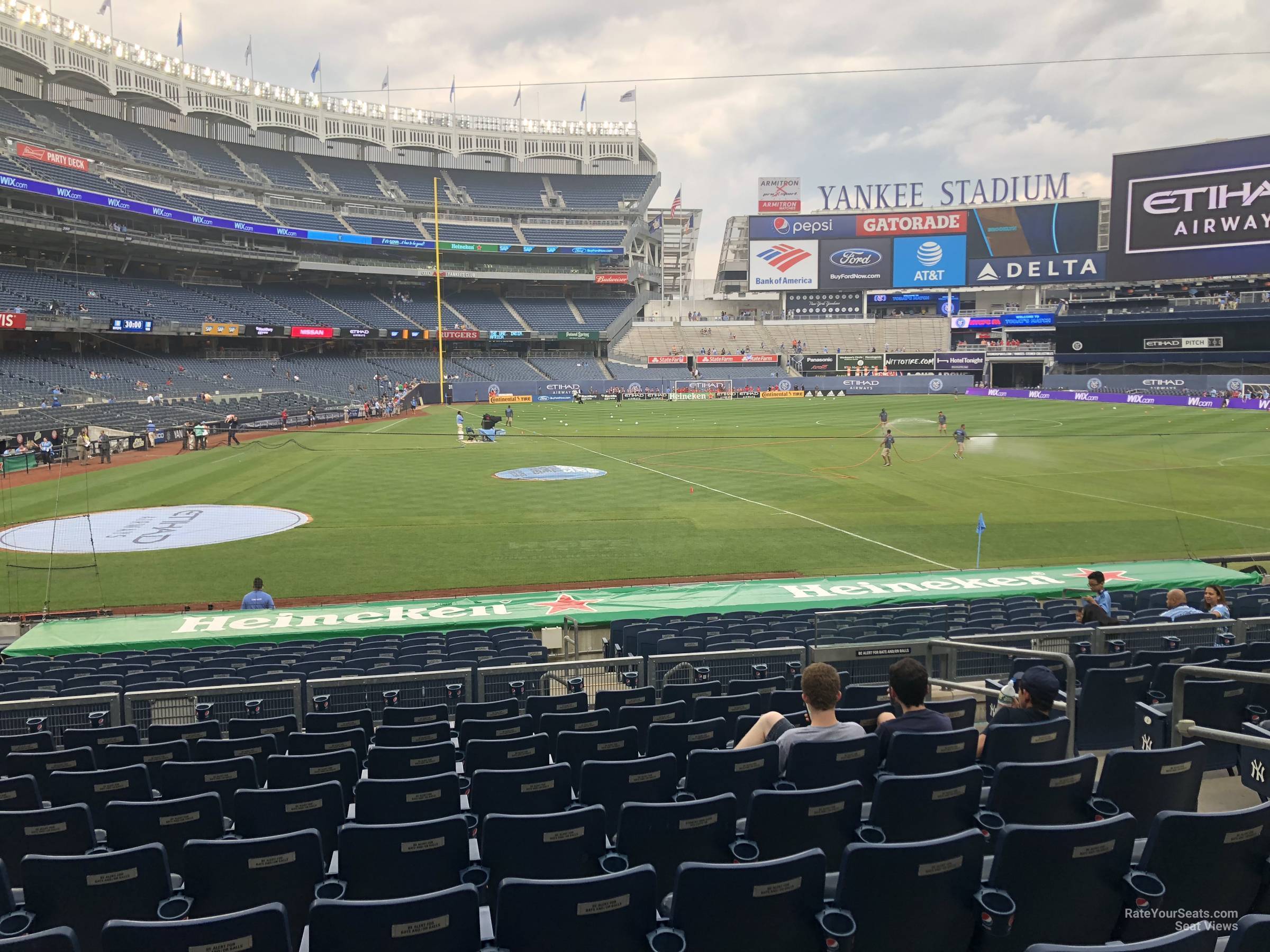 section 117a, row 10 seat view  for soccer - yankee stadium