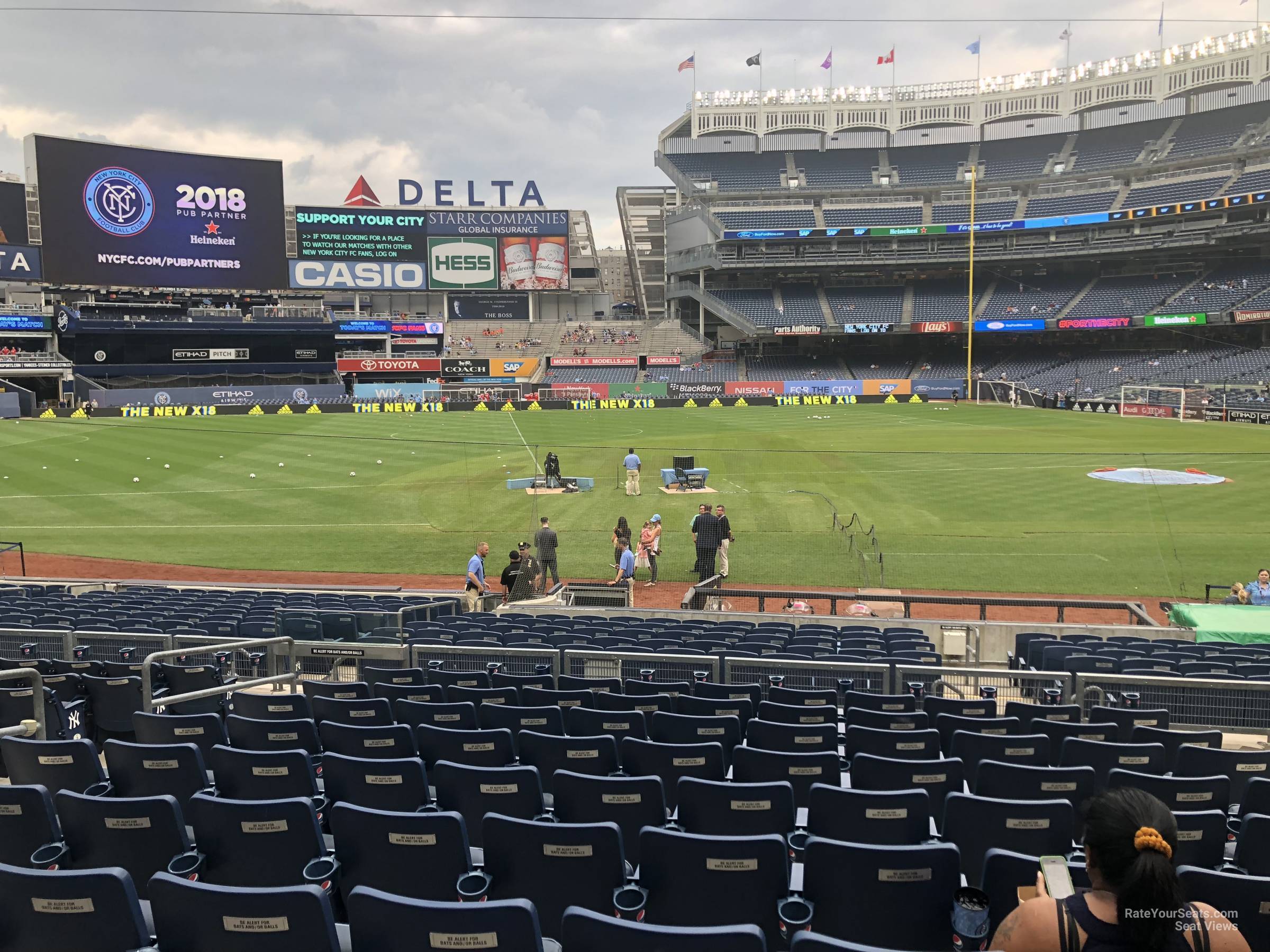 section 127a, row 10 seat view  for soccer - yankee stadium