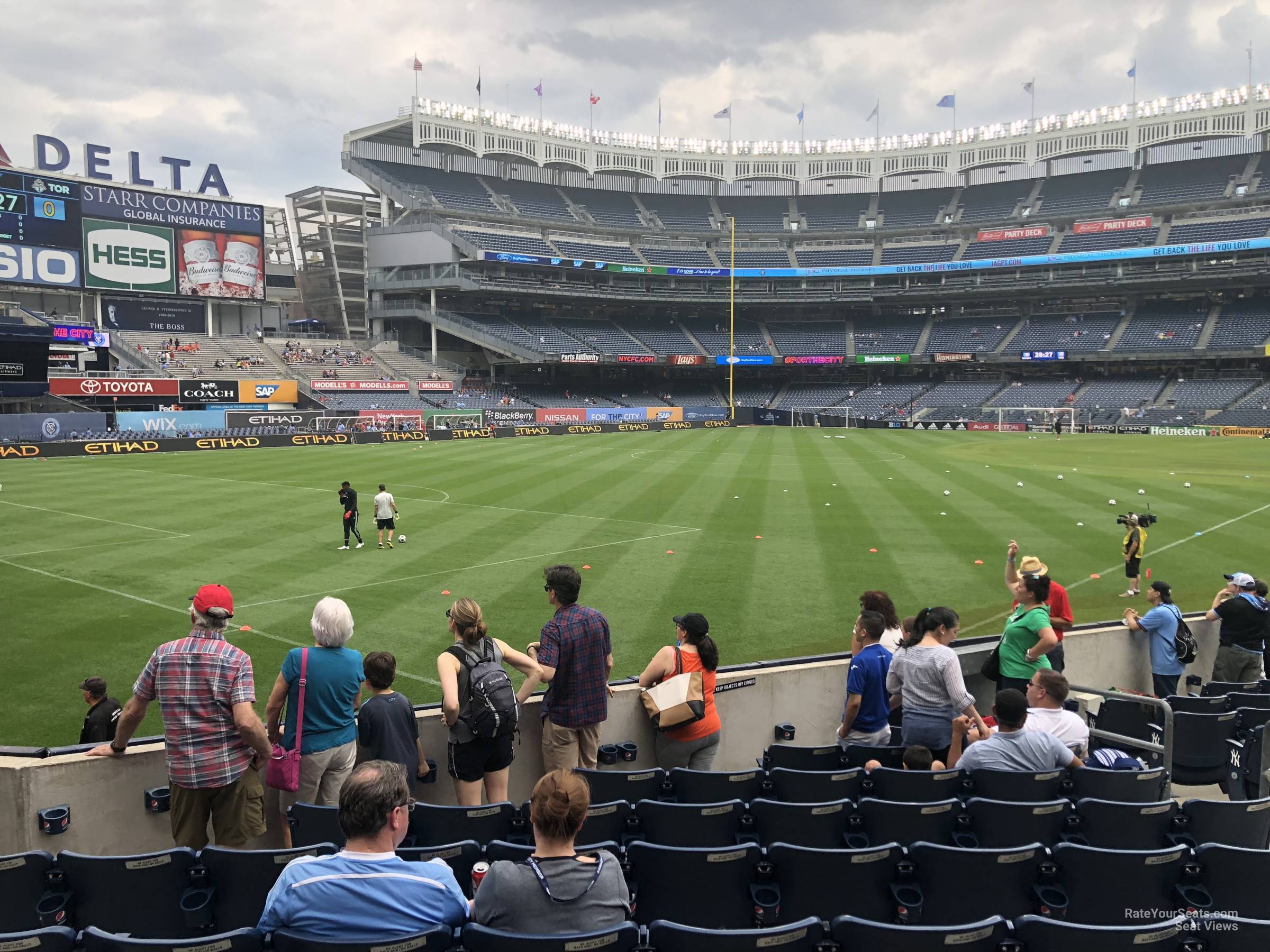 section 131, row 10 seat view  for soccer - yankee stadium