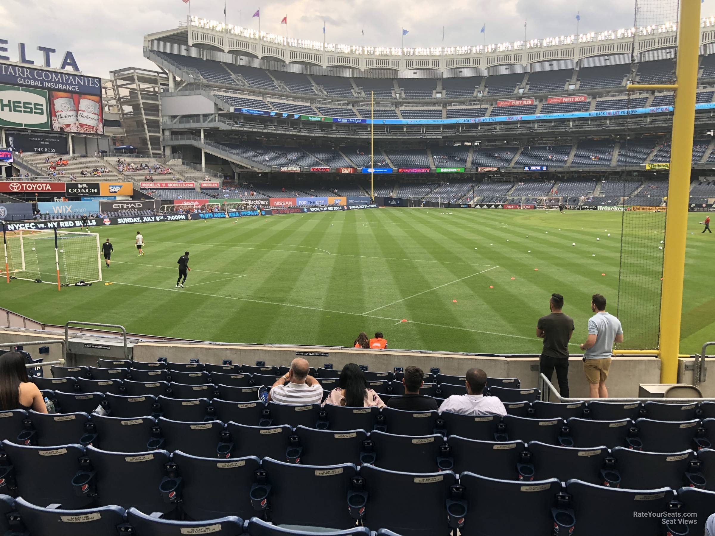 section 132, row 10 seat view  for soccer - yankee stadium