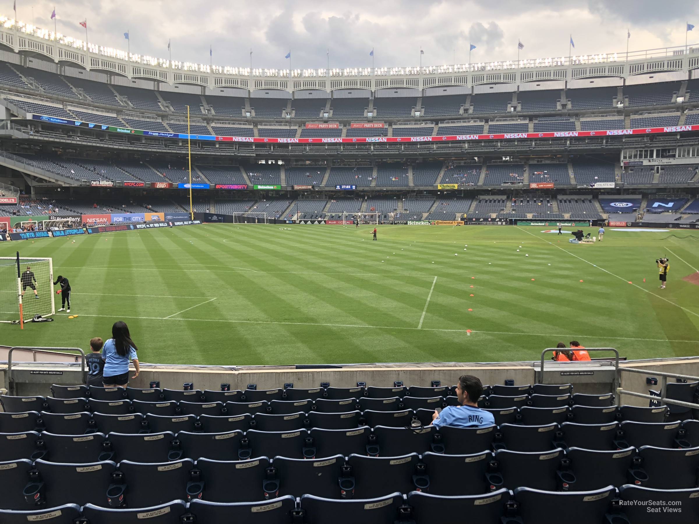 section 133, row 10 seat view  for soccer - yankee stadium